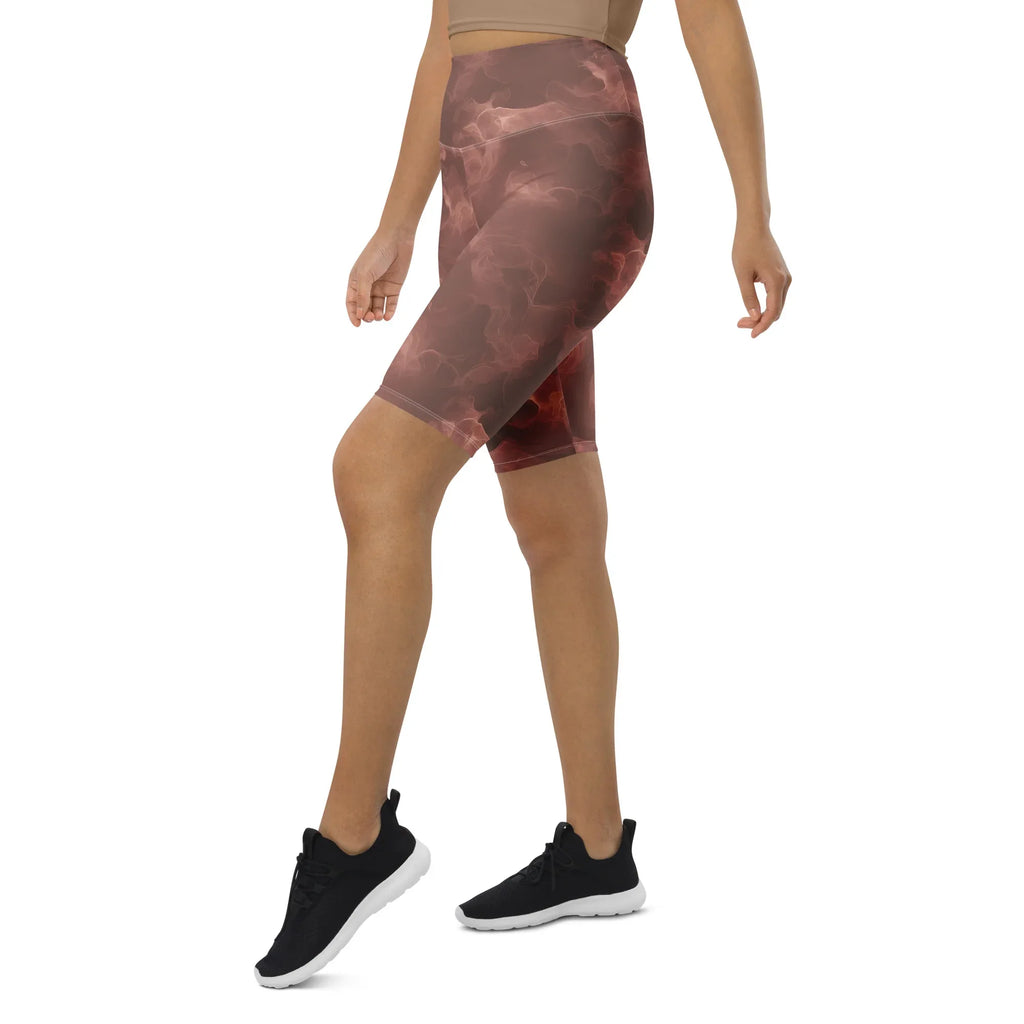 Biker Shorts Biker Shorts AwRans Clothing all-over-print-biker-shorts-white-left-front-6880e7d67df1b
