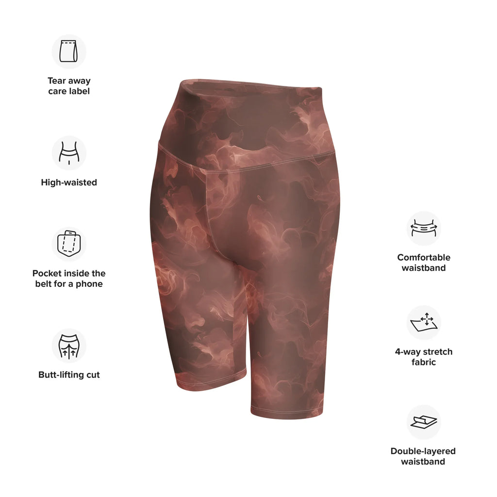 Biker Shorts Biker Shorts AwRans Clothing all-over-print-biker-shorts-white-left-front-6880e7d67eb6e