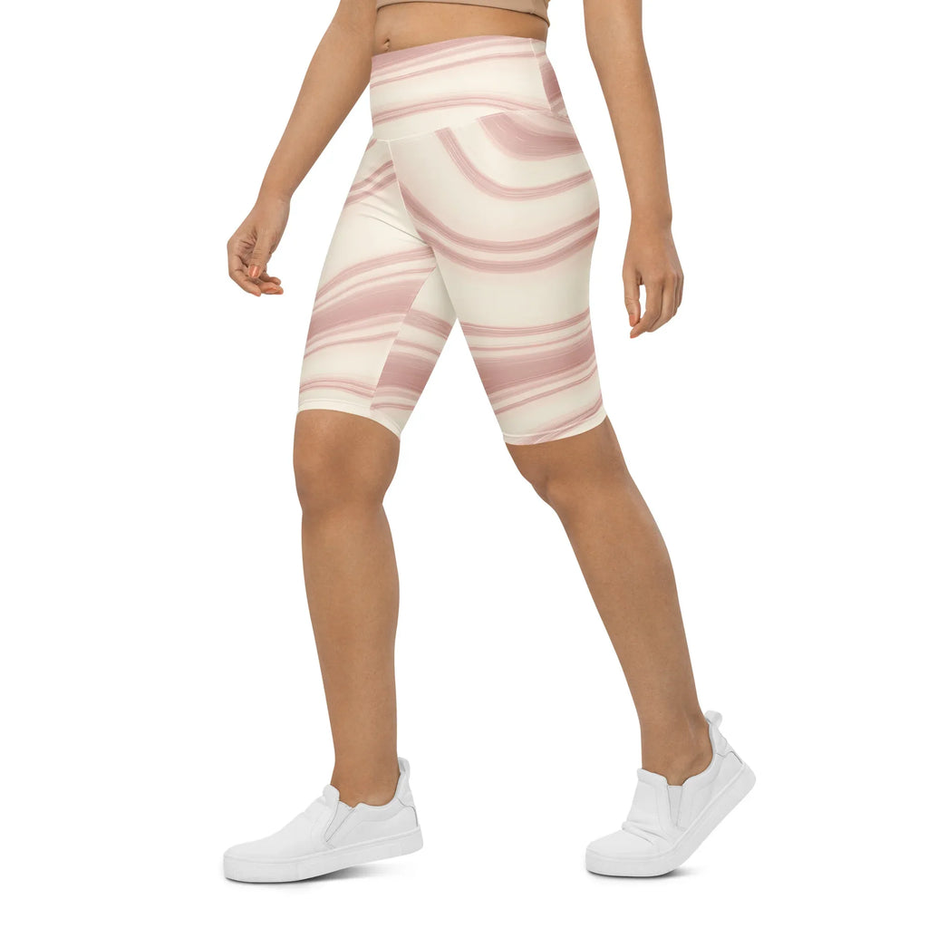 Biker Shorts Biker Shorts AwRans Clothing all-over-print-biker-shorts-white-left-front-6880ebe5852ca