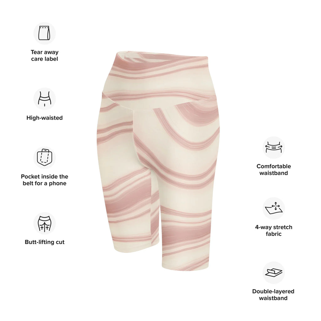 Biker Shorts Biker Shorts AwRans Clothing all-over-print-biker-shorts-white-left-front-6880ebe5863c6