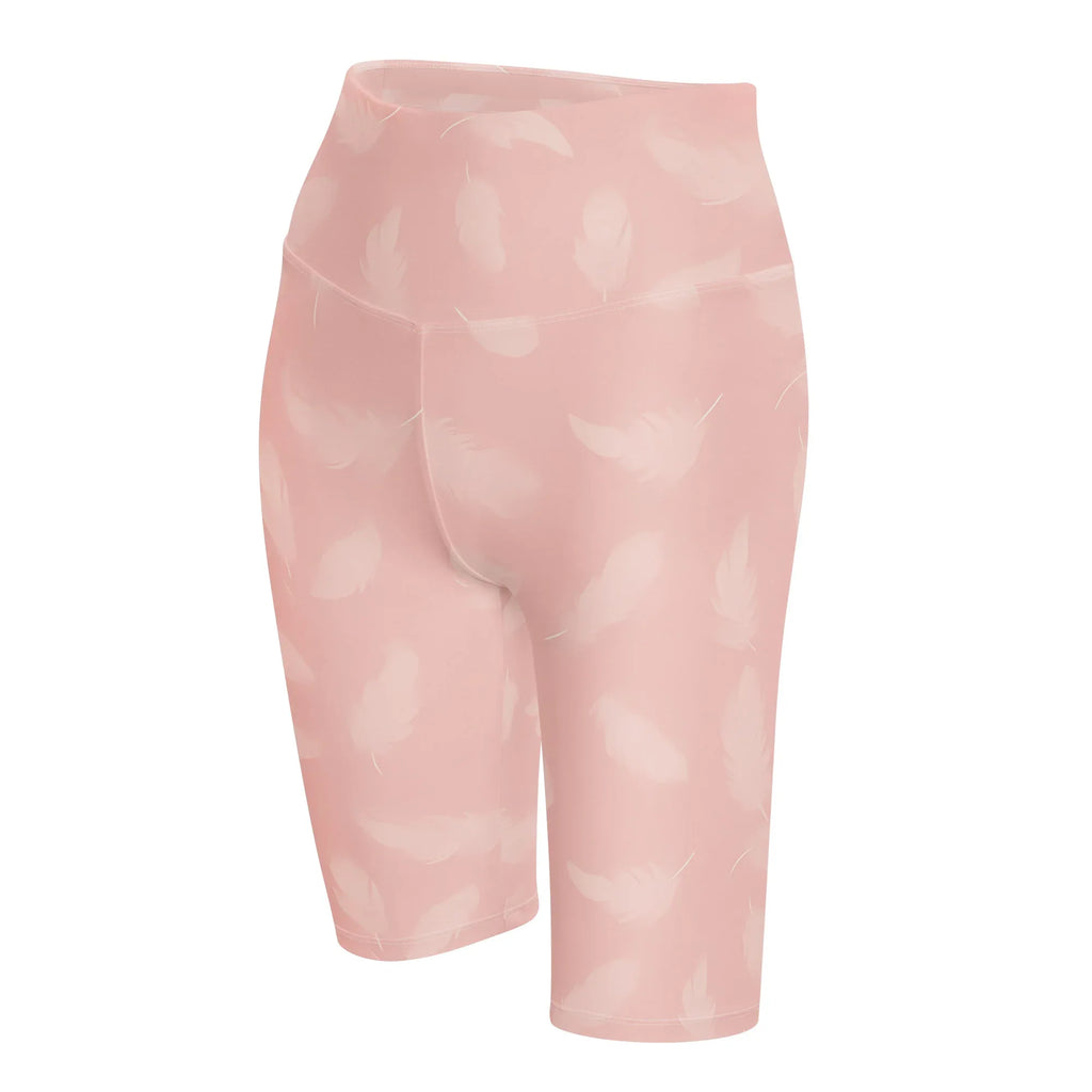 Biker Shorts Biker Shorts AwRans Clothing all-over-print-biker-shorts-white-left-front-6880ec1c9755a