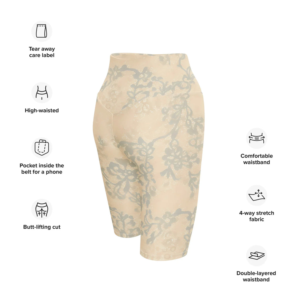 Biker Shorts Biker Shorts AwRans Clothing all-over-print-biker-shorts-white-right-back-6880df201ba67
