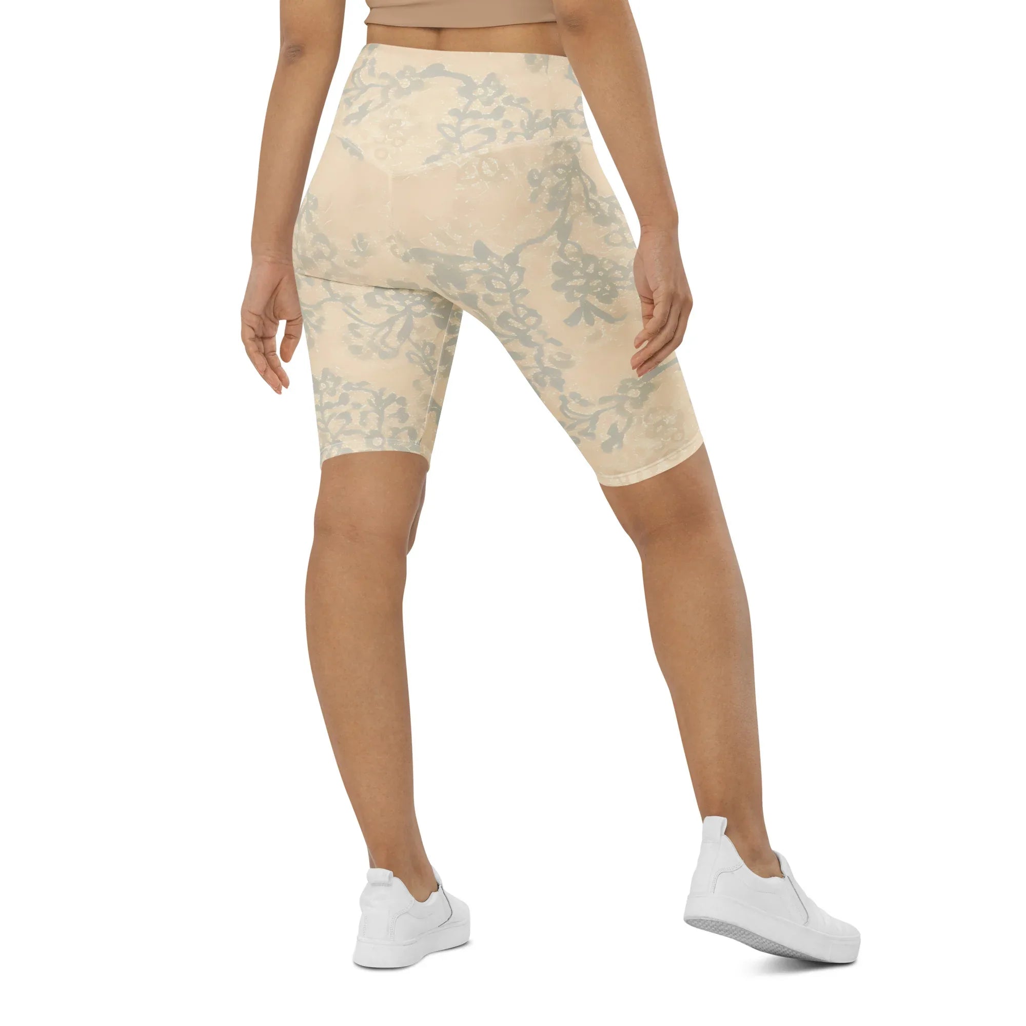 Biker Shorts Biker Shorts AwRans Clothing all-over-print-biker-shorts-white-right-back-6880df201c04a