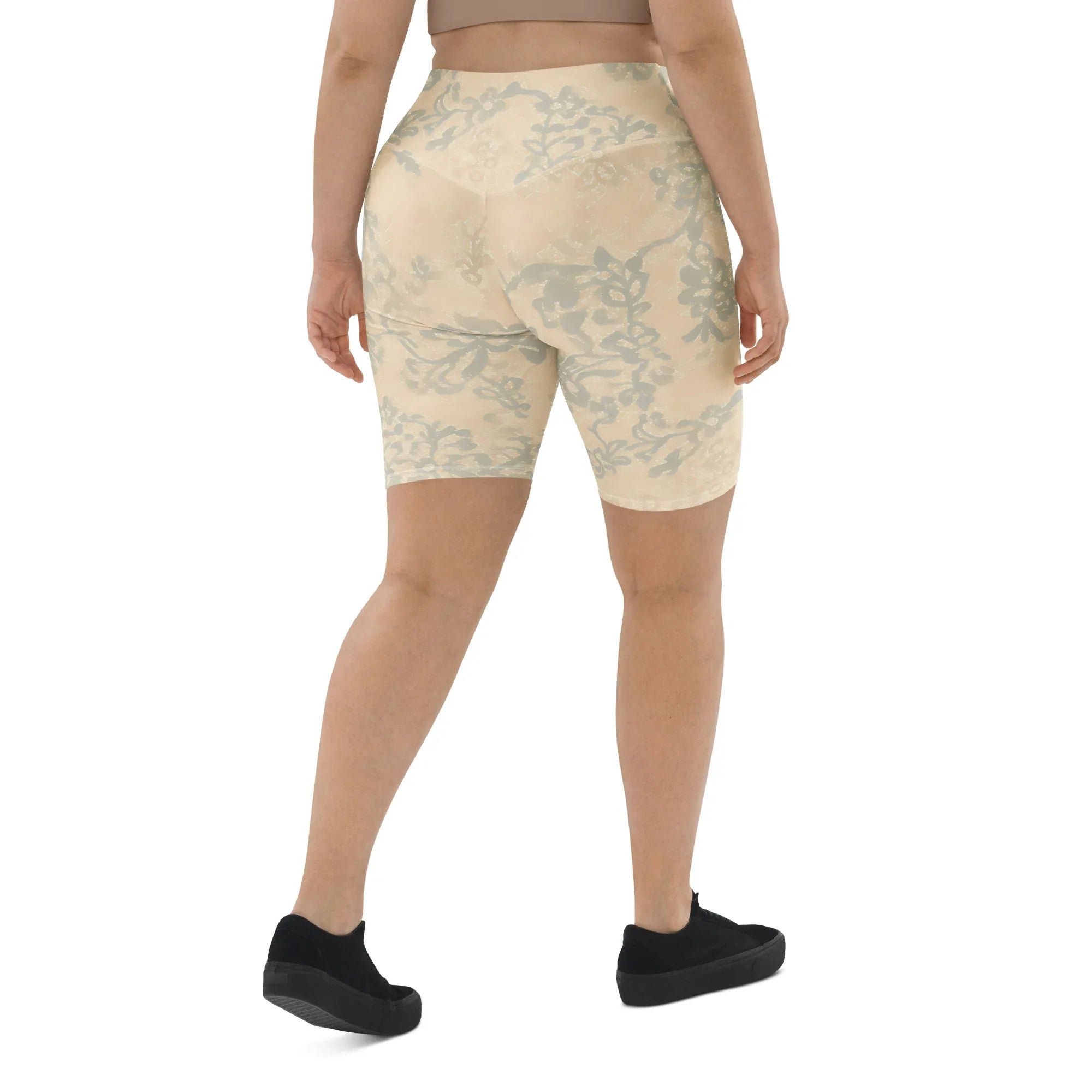 Biker Shorts Biker Shorts AwRans Clothing all-over-print-biker-shorts-white-right-back-6880df201c7d2