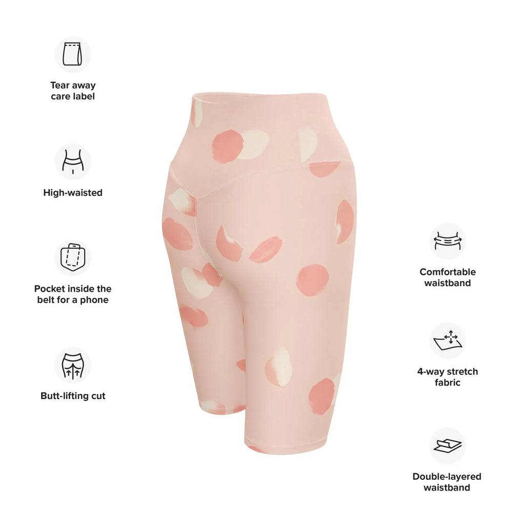 Biker Shorts Biker Shorts AwRans Clothing all-over-print-biker-shorts-white-right-back-6880df5604251