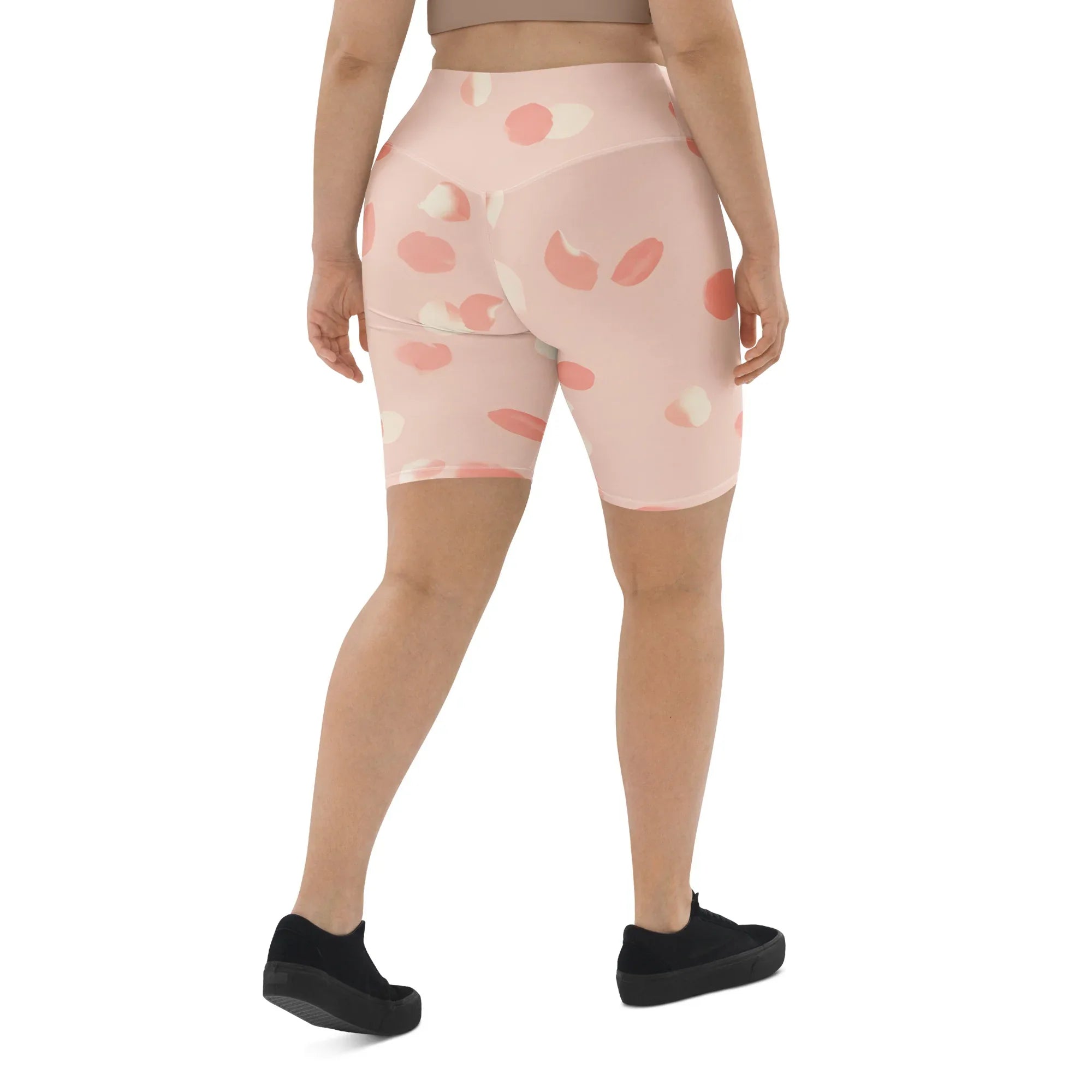 Biker Shorts Biker Shorts AwRans Clothing all-over-print-biker-shorts-white-right-back-6880df5604924
