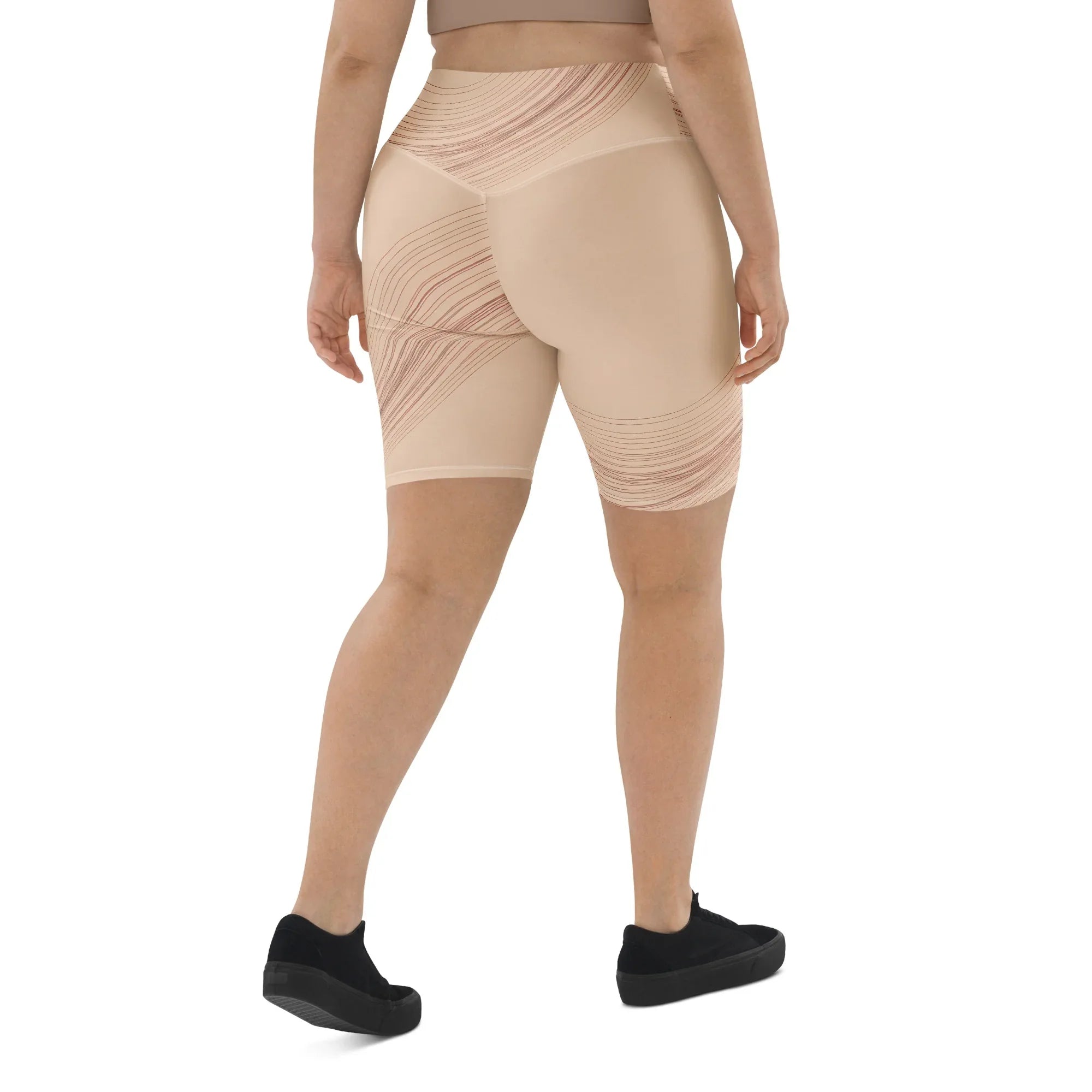 Biker Shorts Biker Shorts AwRans Clothing all-over-print-biker-shorts-white-right-back-6880dfa478e65