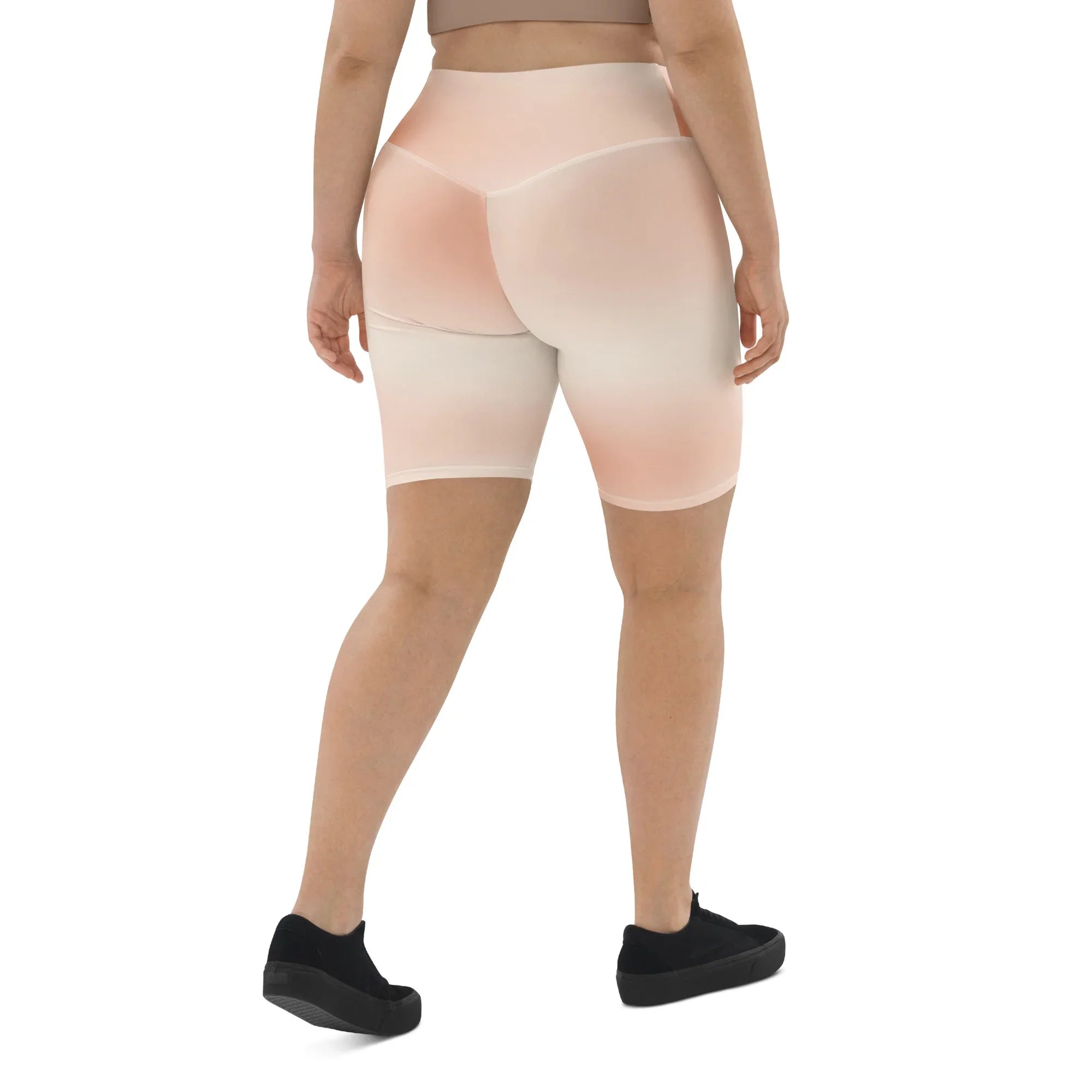 Biker Shorts Biker Shorts AwRans Clothing all-over-print-biker-shorts-white-right-back-6880e0756b4ad