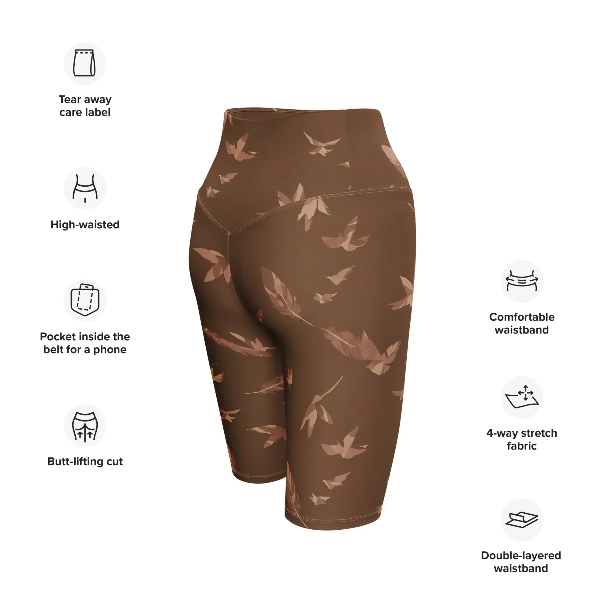 Biker Shorts Biker Shorts AwRans Clothing all-over-print-biker-shorts-white-right-back-6880e4e60a875