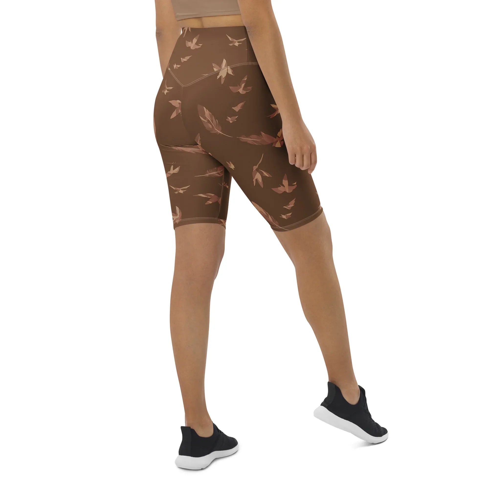 Biker Shorts Biker Shorts AwRans Clothing all-over-print-biker-shorts-white-right-back-6880e4e60ad64