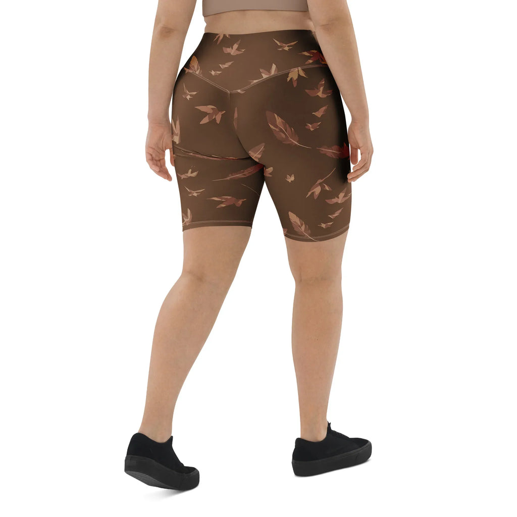 Biker Shorts Biker Shorts AwRans Clothing all-over-print-biker-shorts-white-right-back-6880e4e60af47