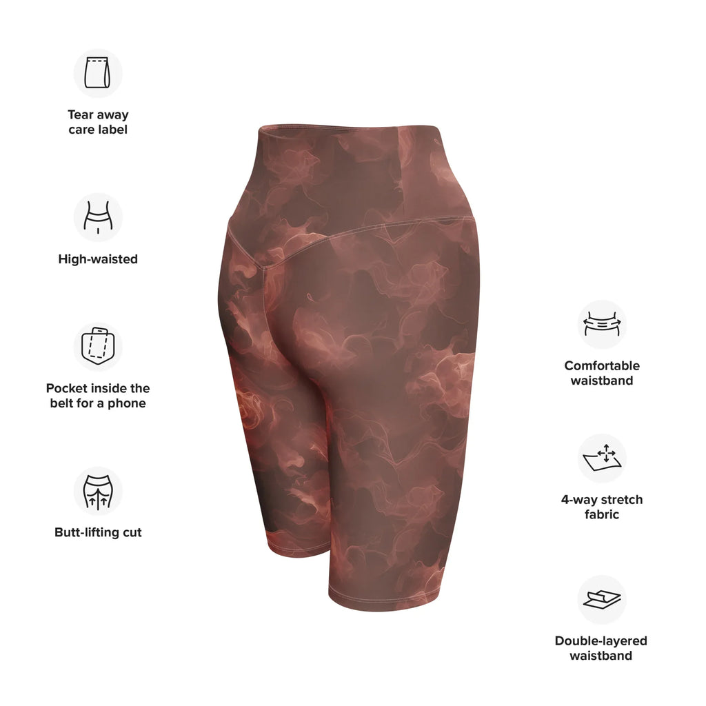 Biker Shorts Biker Shorts AwRans Clothing all-over-print-biker-shorts-white-right-back-6880e7d67fa09