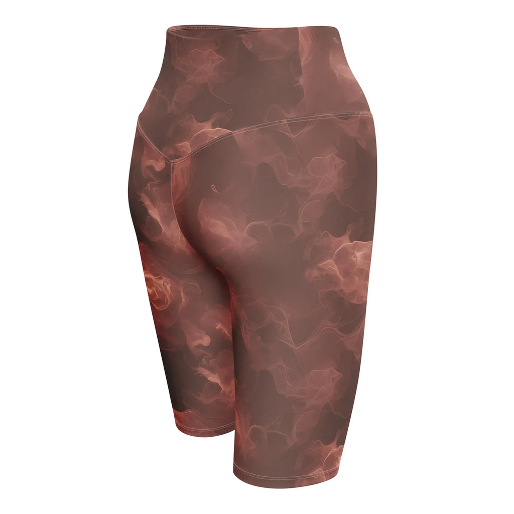 Biker Shorts Biker Shorts AwRans Clothing all-over-print-biker-shorts-white-right-back-6880e7d68030e