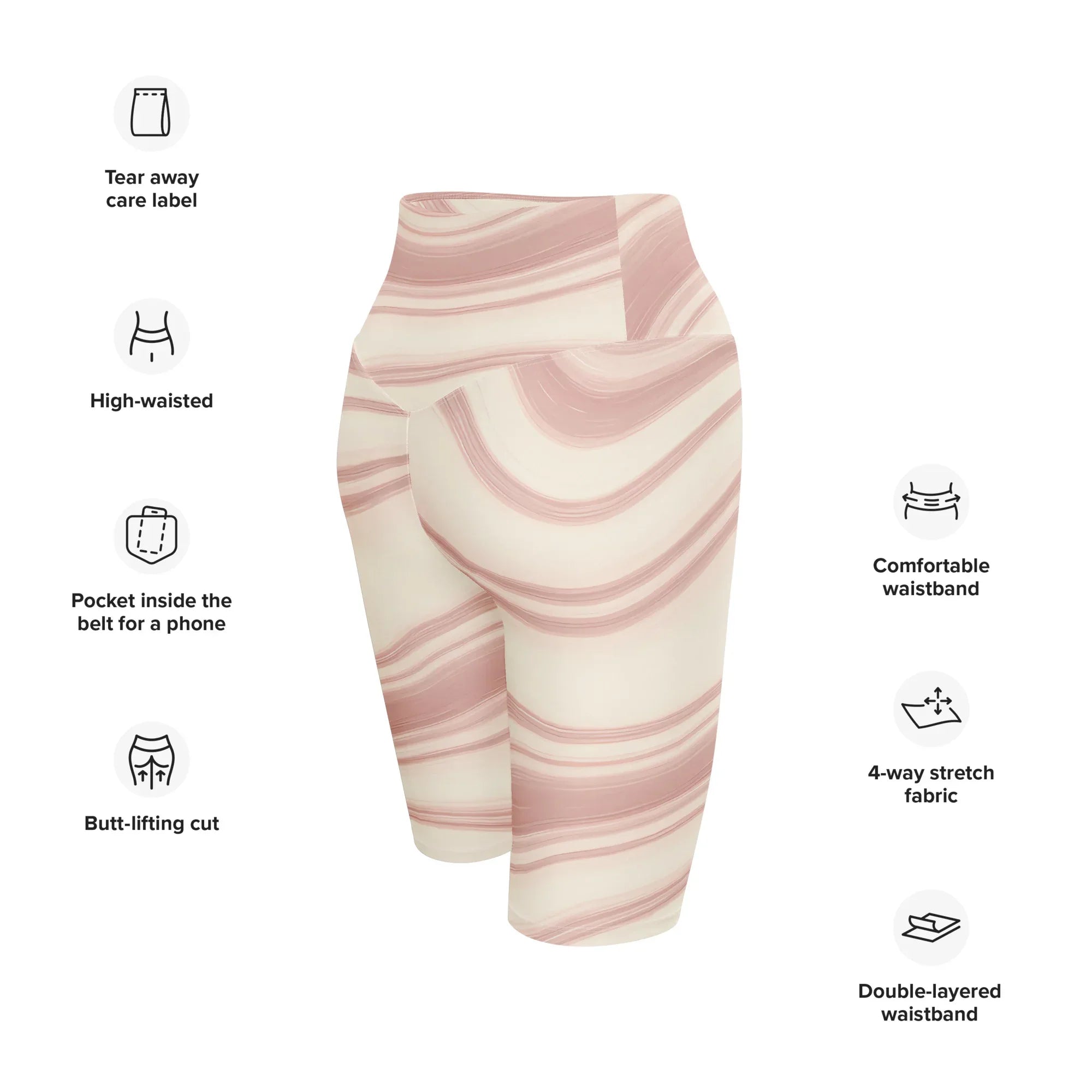 Biker Shorts Biker Shorts AwRans Clothing all-over-print-biker-shorts-white-right-back-6880ebe5871d1