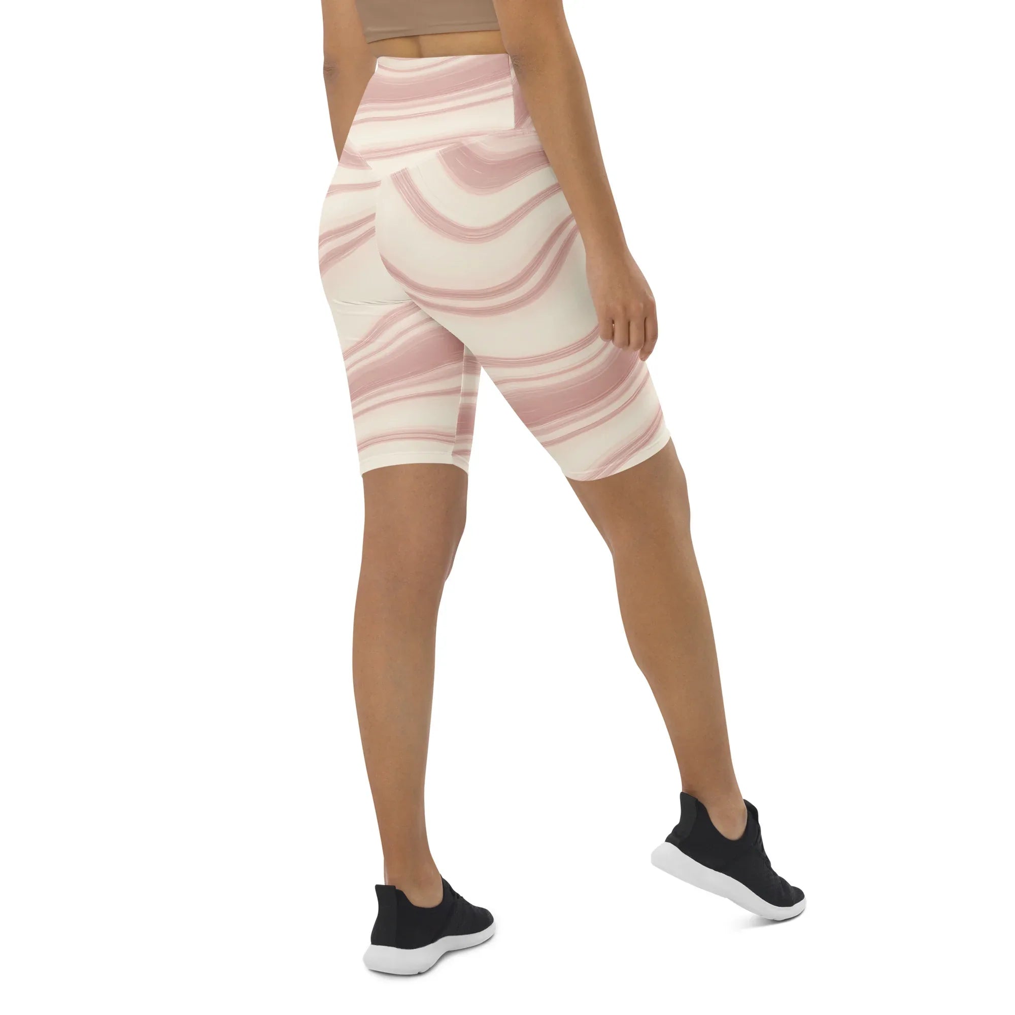 Biker Shorts Biker Shorts AwRans Clothing all-over-print-biker-shorts-white-right-back-6880ebe5876c1