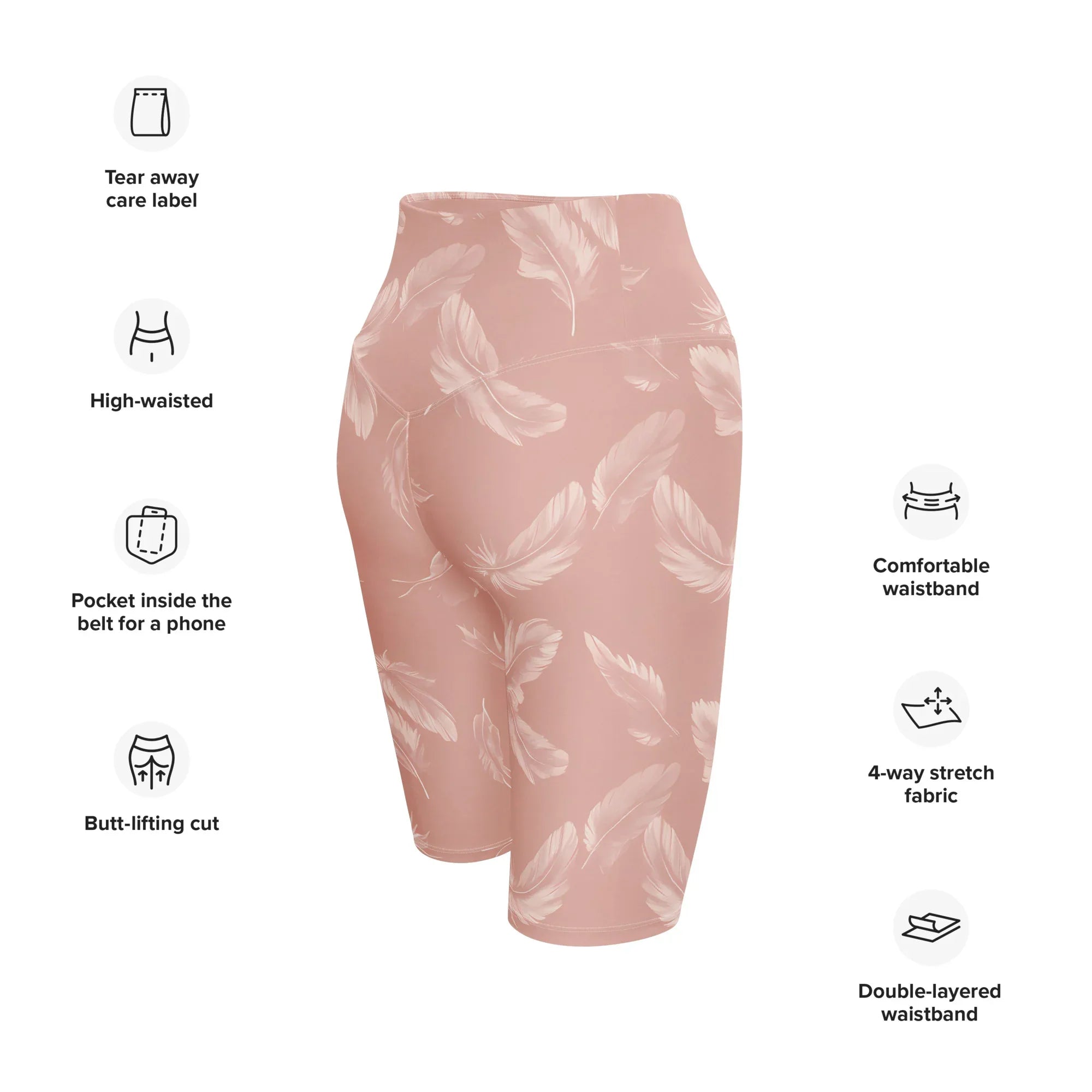 Biker Shorts Biker Shorts AwRans Clothing all-over-print-biker-shorts-white-right-back-6880ec5662ee4