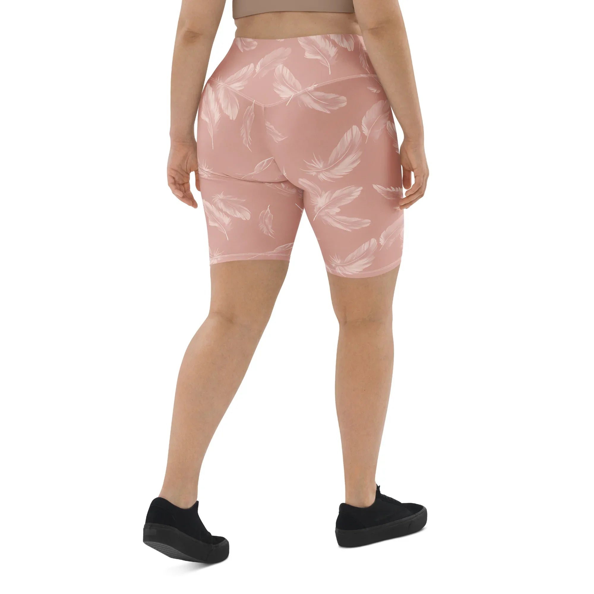 Biker Shorts Biker Shorts AwRans Clothing all-over-print-biker-shorts-white-right-back-6880ec56635b8