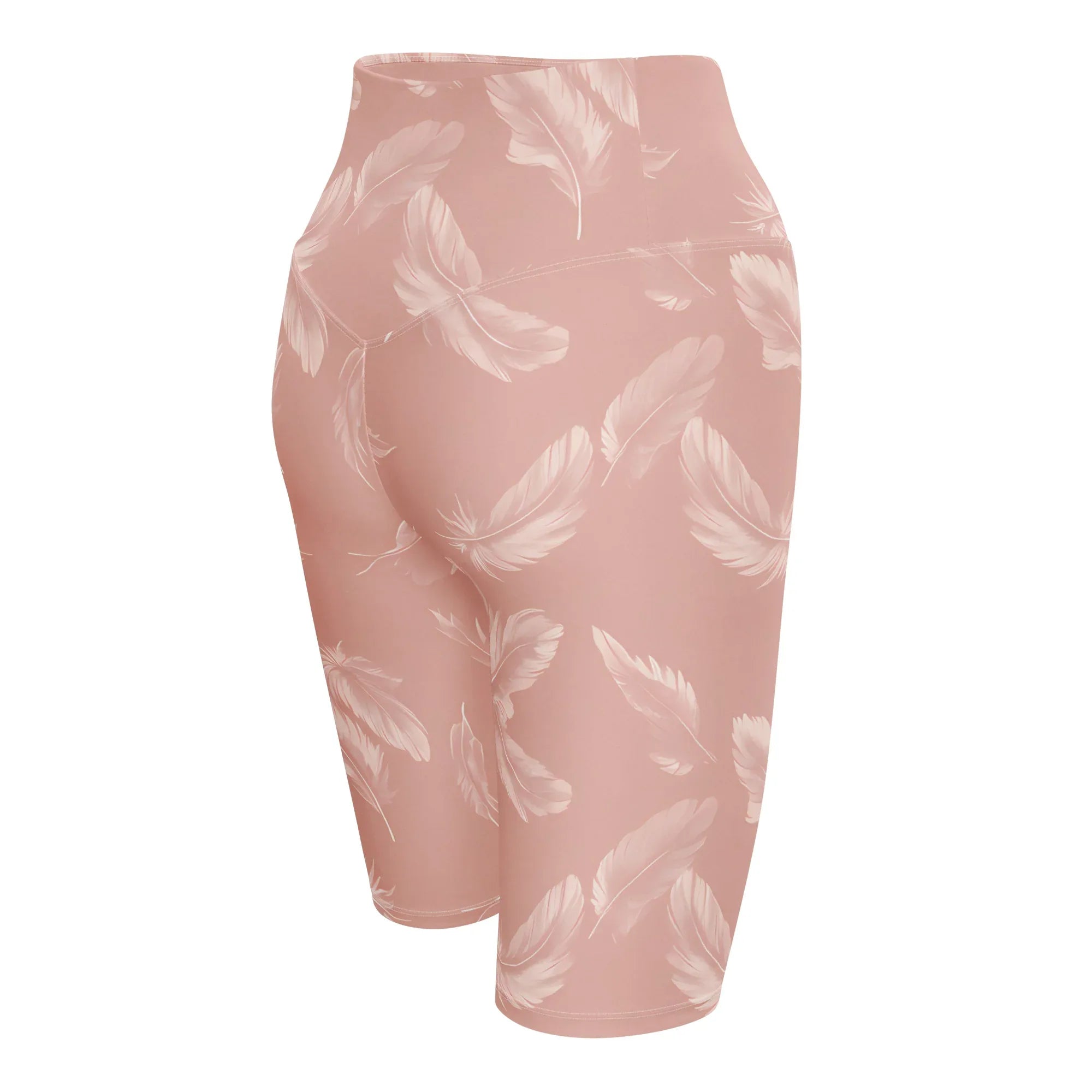 Biker Shorts Biker Shorts AwRans Clothing all-over-print-biker-shorts-white-right-back-6880ec5663791