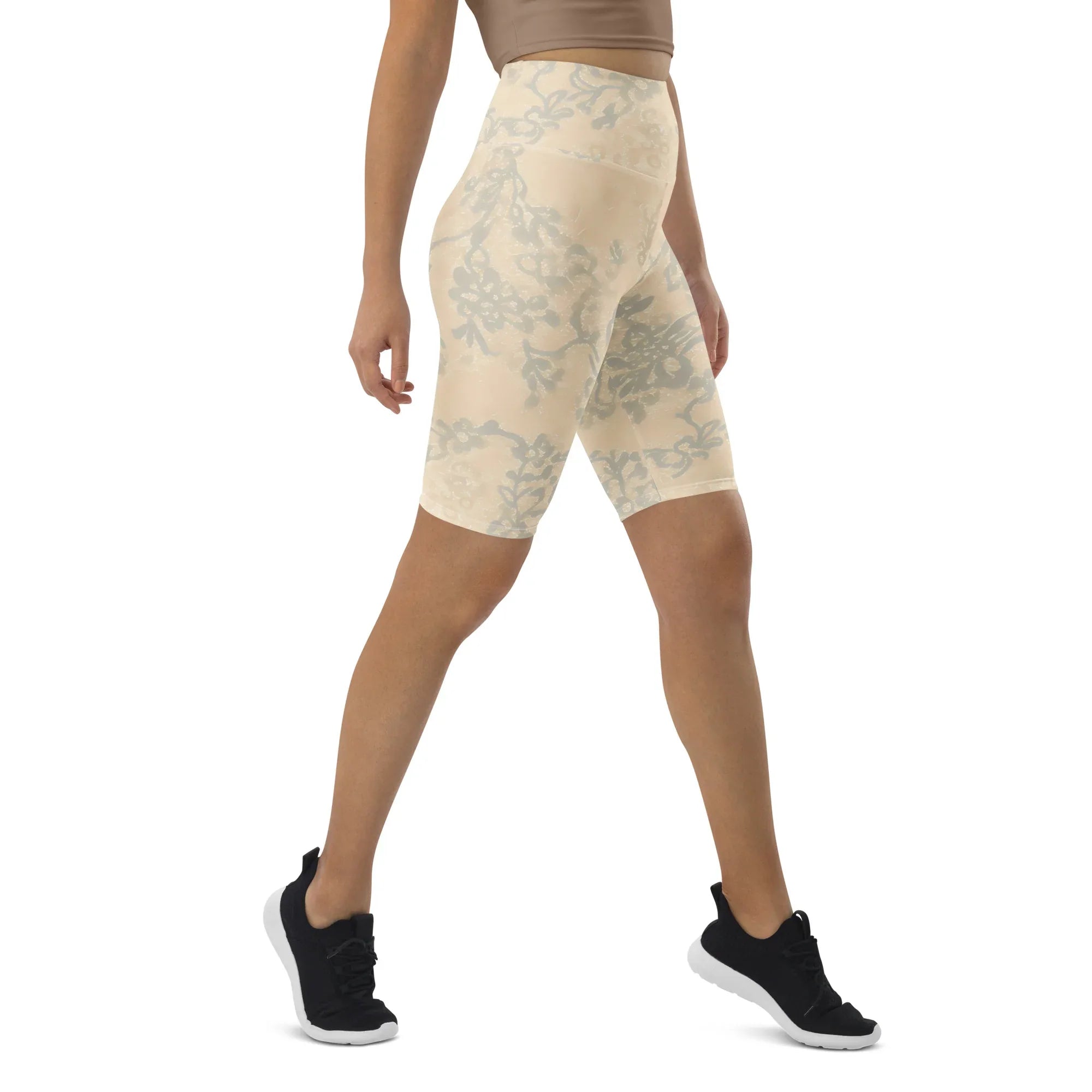 Biker Shorts Biker Shorts AwRans Clothing all-over-print-biker-shorts-white-right-front-6880df201c238