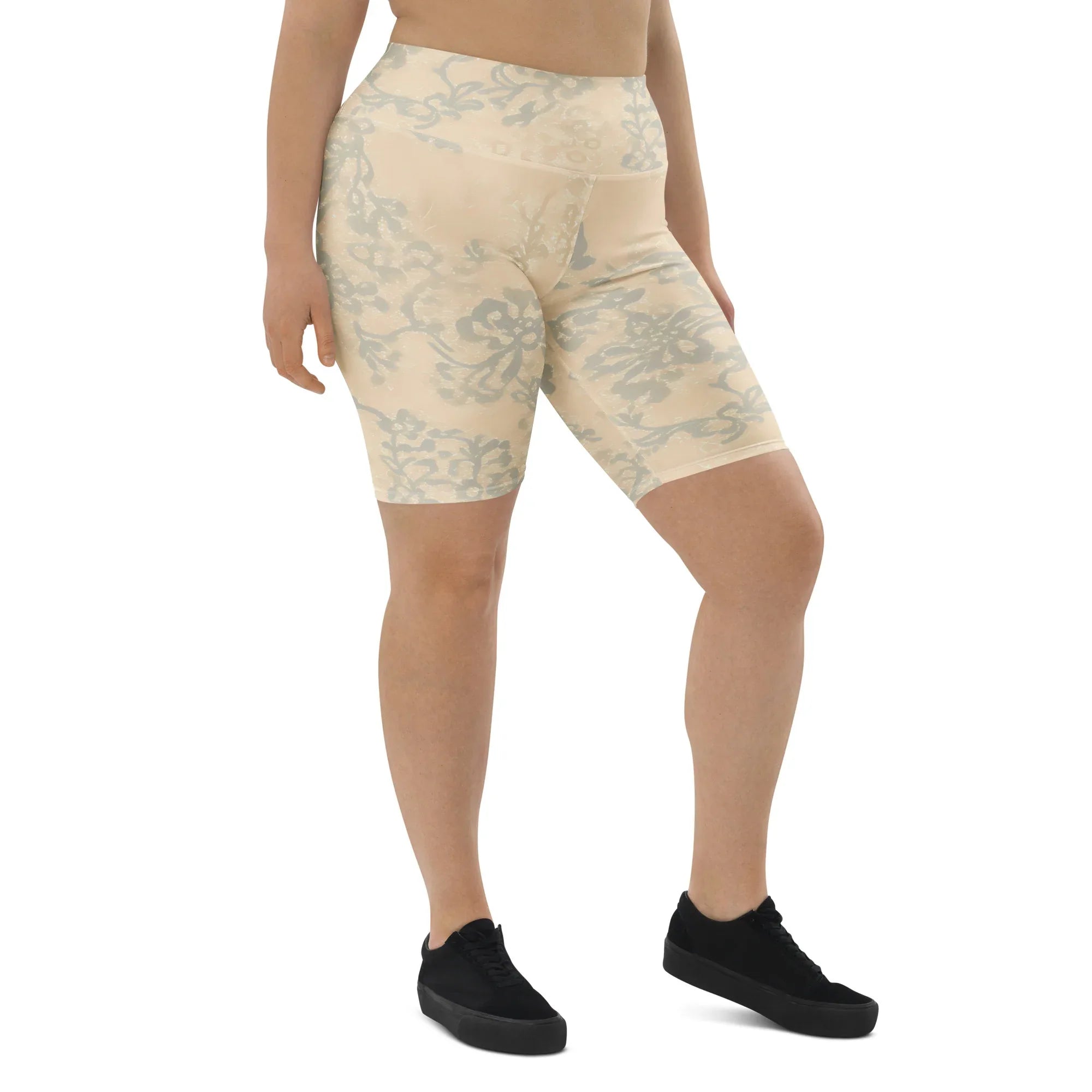 Biker Shorts Biker Shorts AwRans Clothing all-over-print-biker-shorts-white-right-front-6880df201c5ec