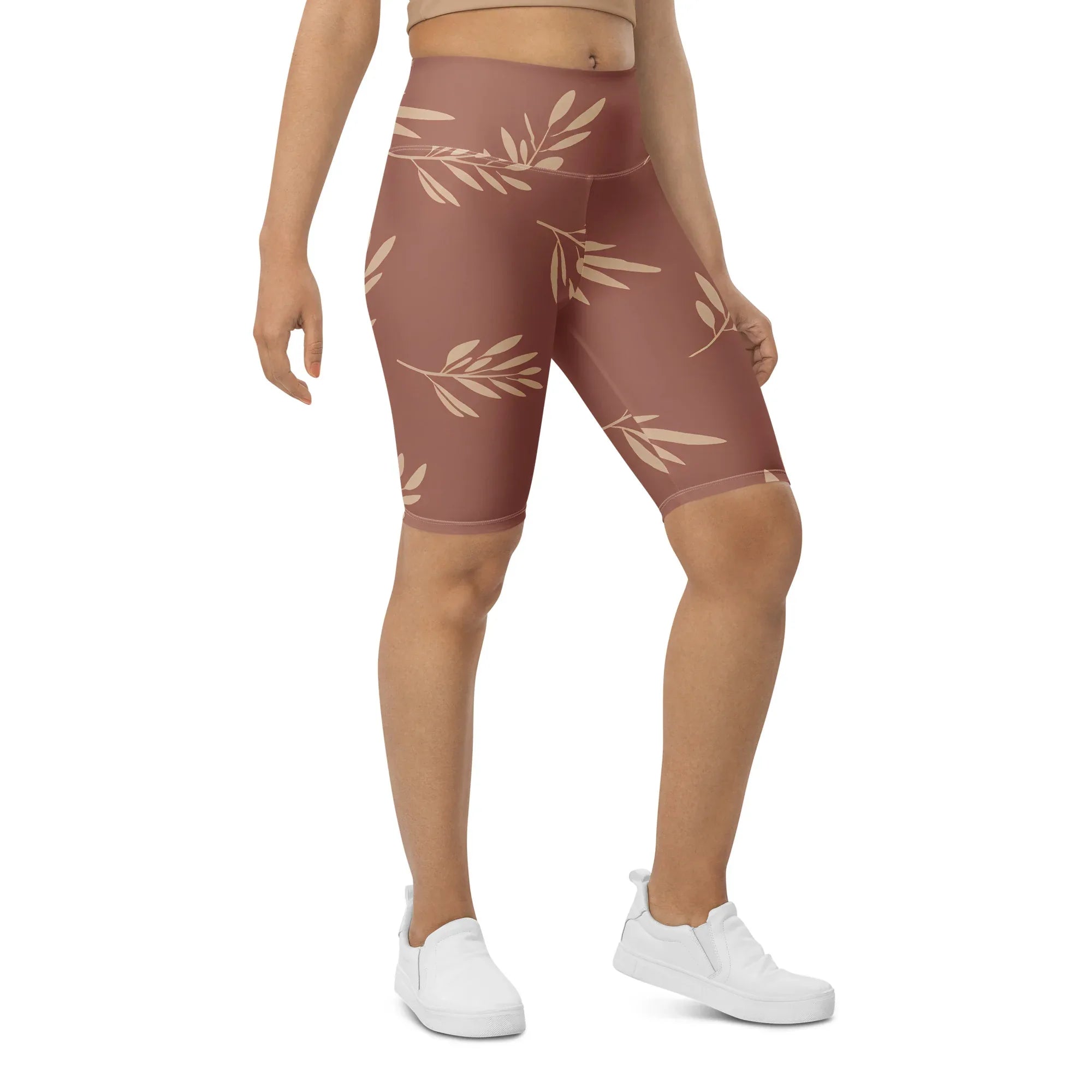 Biker Shorts Biker Shorts AwRans Clothing all-over-print-biker-shorts-white-right-front-6880e2e8d8918