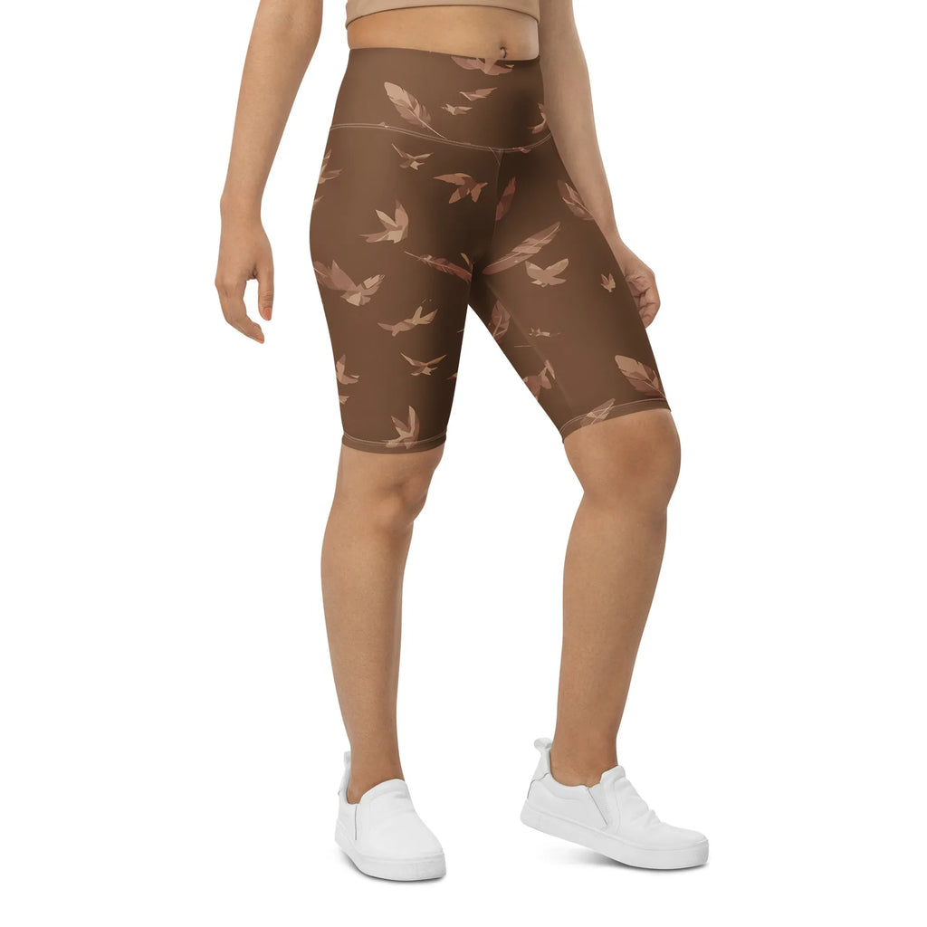 Biker Shorts Biker Shorts AwRans Clothing all-over-print-biker-shorts-white-right-front-6880e4e60aa79