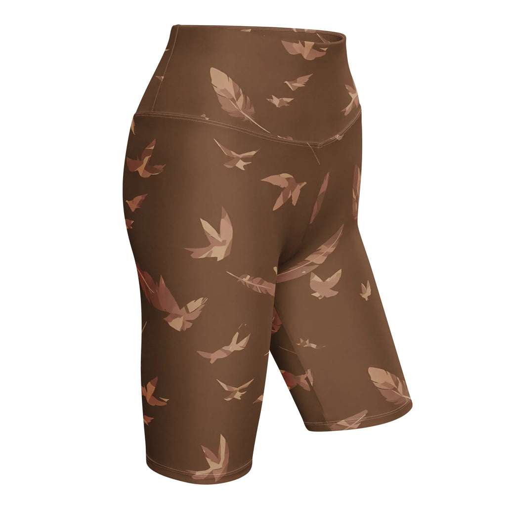 Biker Shorts Biker Shorts AwRans Clothing all-over-print-biker-shorts-white-right-front-6880e4e60b034