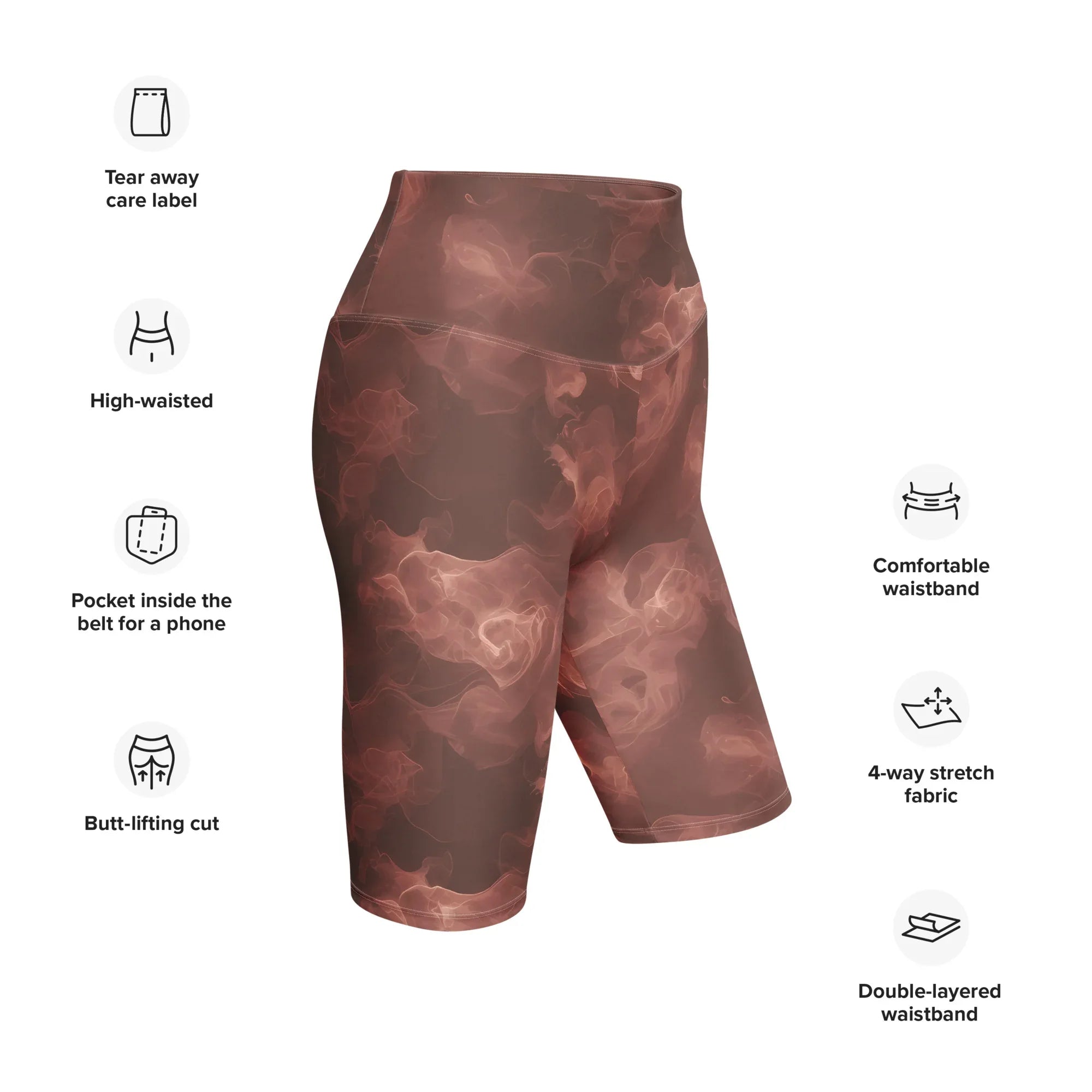 Biker Shorts Biker Shorts AwRans Clothing all-over-print-biker-shorts-white-right-front-6880e7d67f903