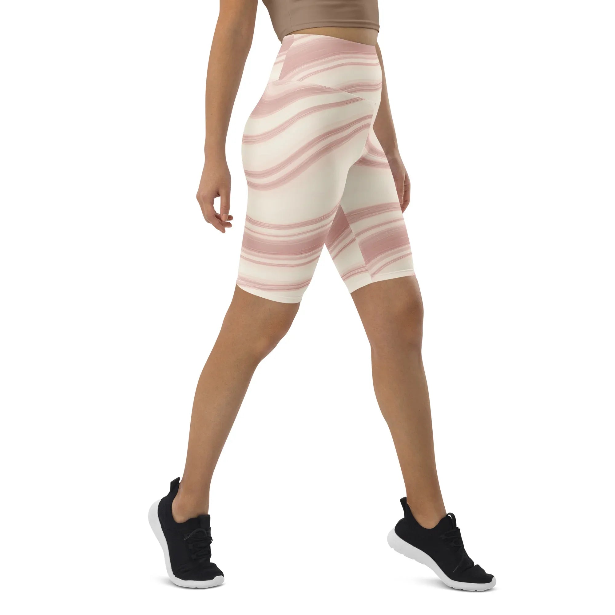 Biker Shorts Biker Shorts AwRans Clothing all-over-print-biker-shorts-white-right-front-6880ebe5875c8