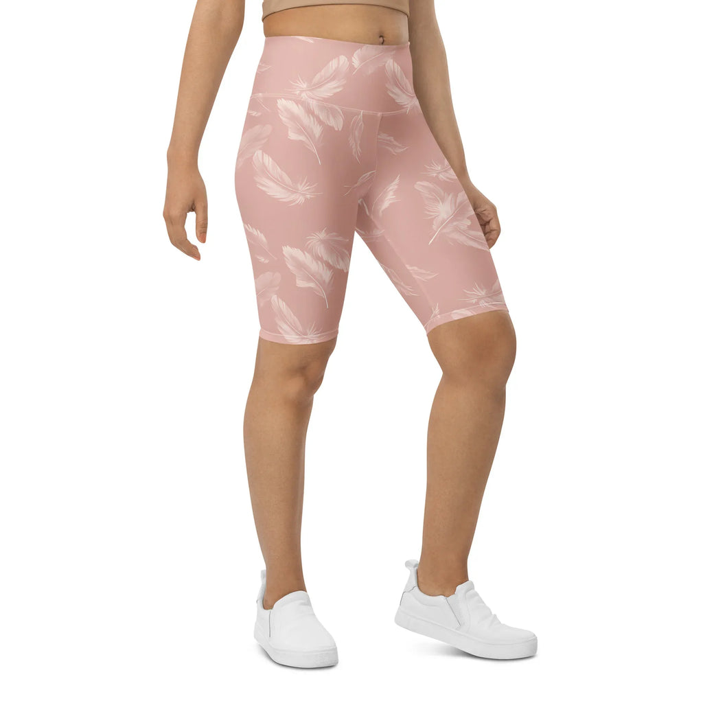 Biker Shorts Biker Shorts AwRans Clothing all-over-print-biker-shorts-white-right-front-6880ec56630e9