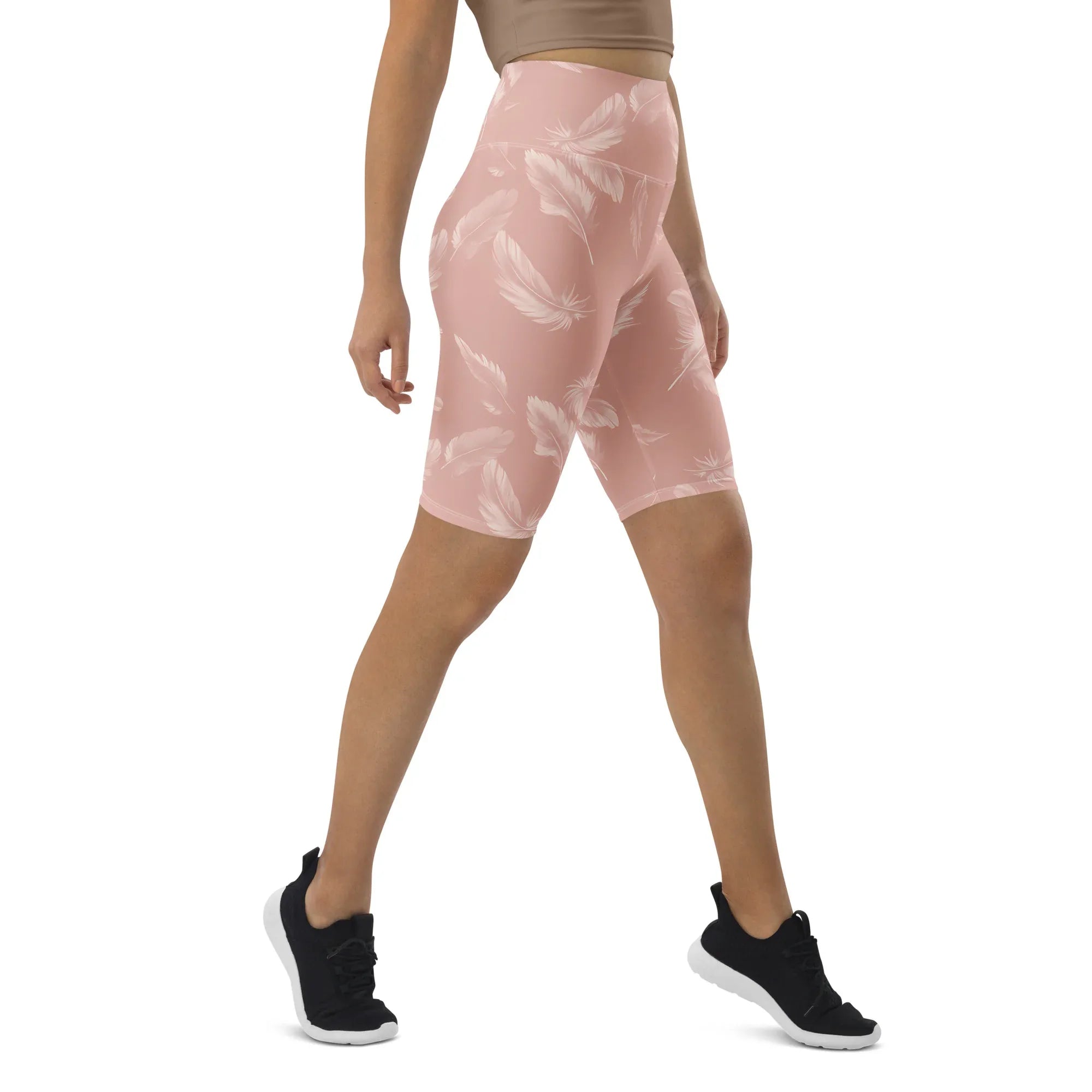 Biker Shorts Biker Shorts AwRans Clothing all-over-print-biker-shorts-white-right-front-6880ec56632df