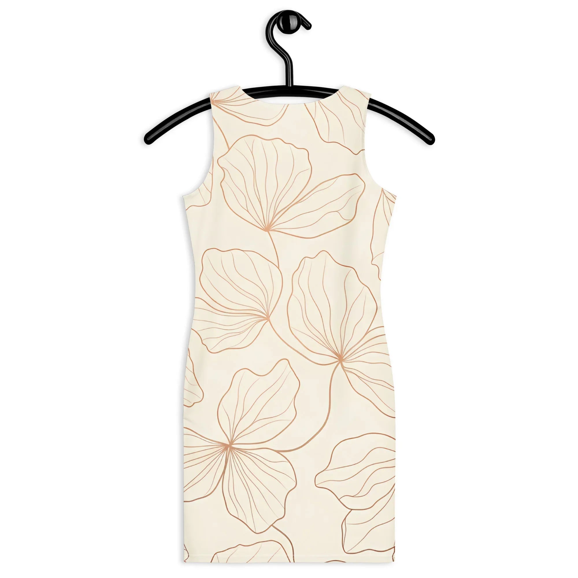 Bodycon Dress Bodycon dress AwRans Clothing all-over-print-bodycon-dress-white-back-689b936225781