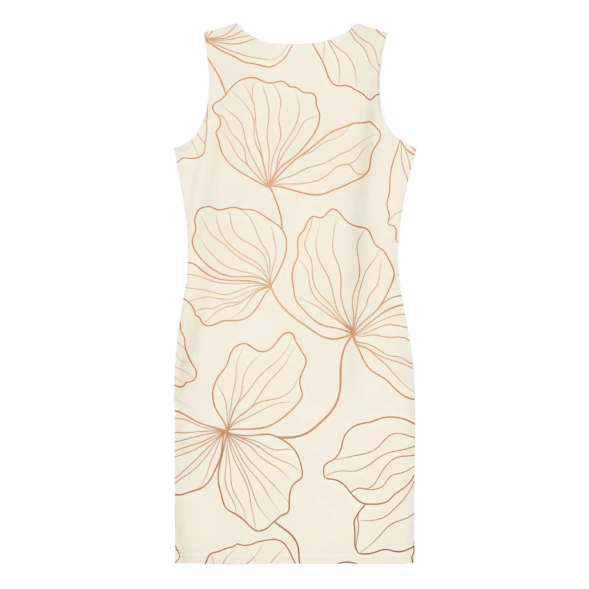 Bodycon Dress Bodycon dress AwRans Clothing all-over-print-bodycon-dress-white-back-689b936225873