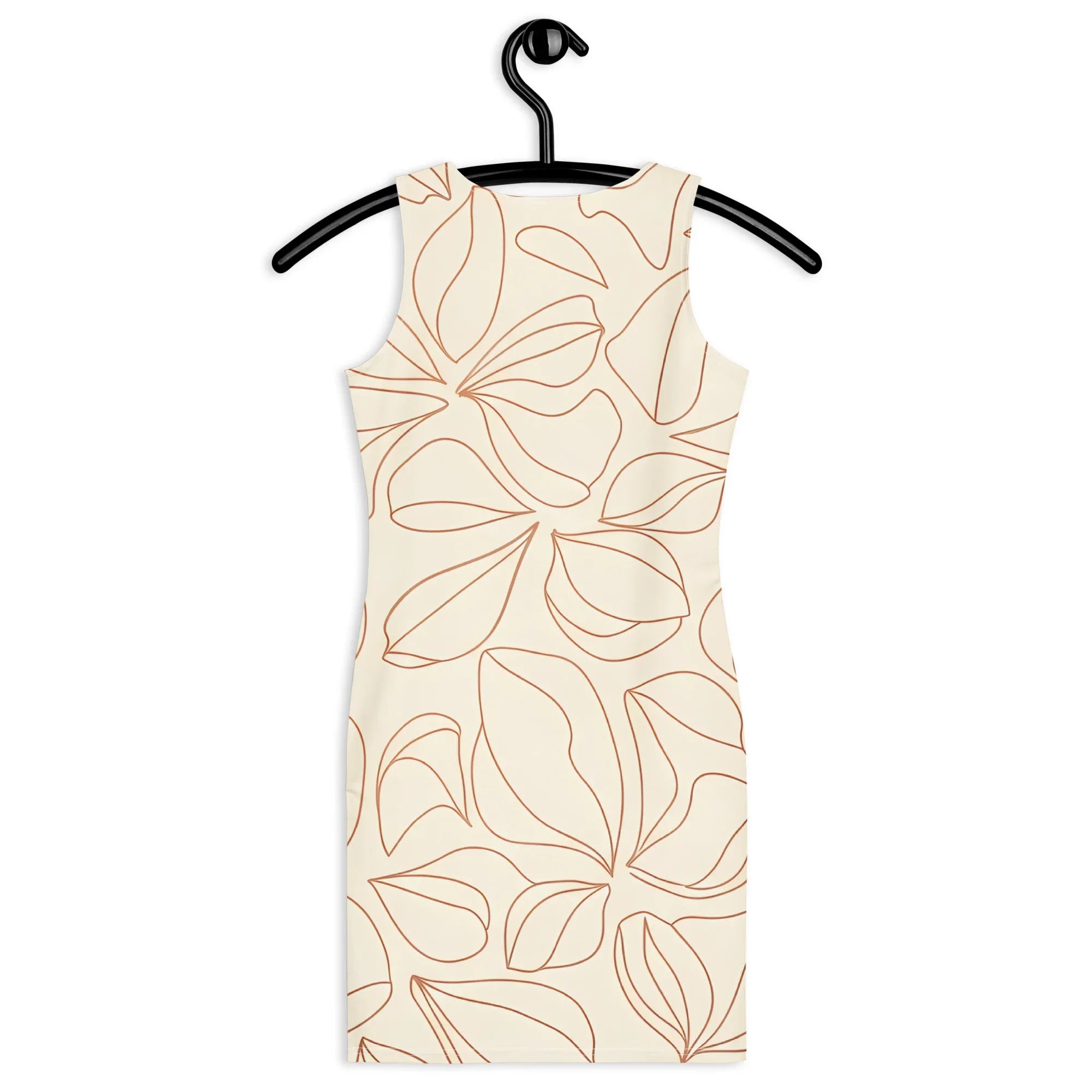 Bodycon Dress Bodycon dress AwRans Clothing all-over-print-bodycon-dress-white-back-689b93c62ff5c