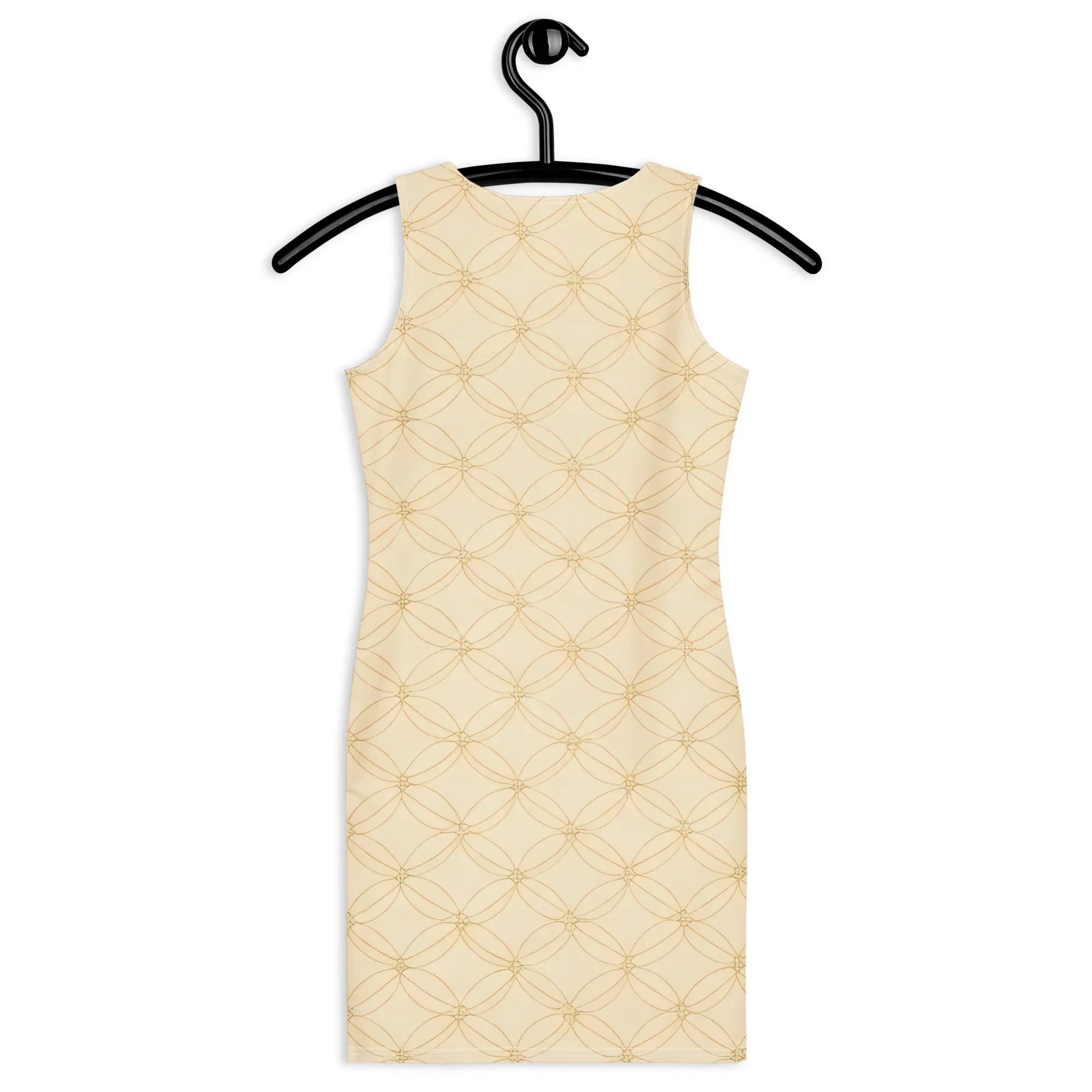 Bodycon Dress Bodycon dress AwRans Clothing all-over-print-bodycon-dress-white-back-689b93f8b1287