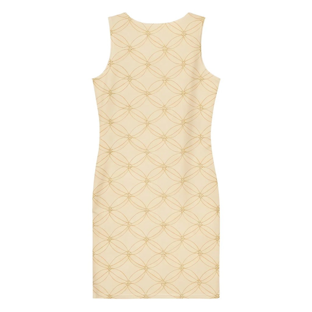 Bodycon Dress Bodycon dress AwRans Clothing all-over-print-bodycon-dress-white-back-689b93f8b145c
