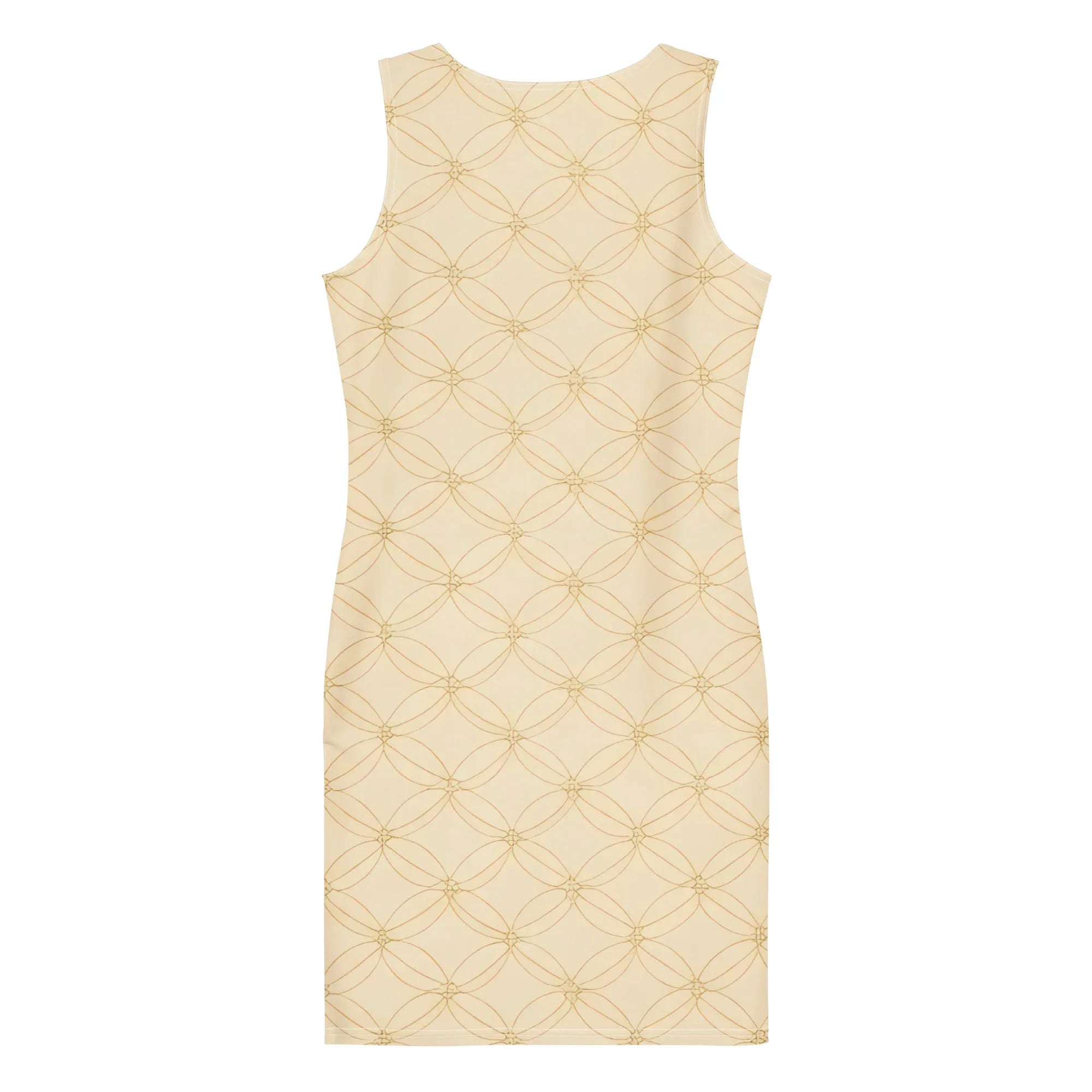 Bodycon Dress Bodycon dress AwRans Clothing all-over-print-bodycon-dress-white-back-689b93f8b145c