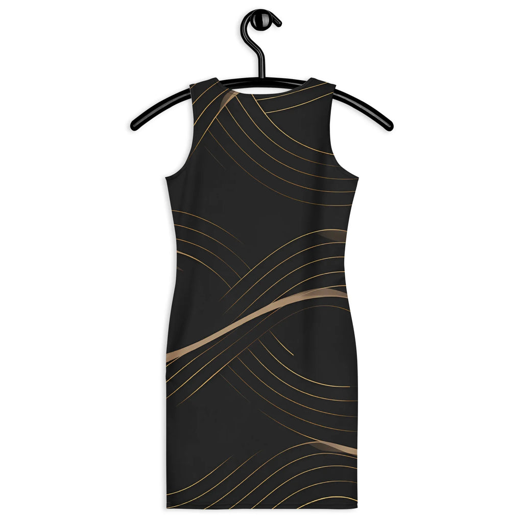 Bodycon Dress Bodycon dress AwRans Clothing all-over-print-bodycon-dress-white-back-689b94290b7d3