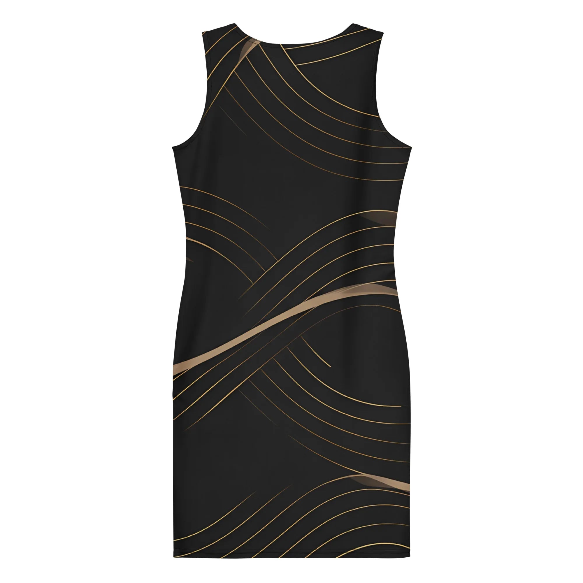 Bodycon Dress Bodycon dress AwRans Clothing all-over-print-bodycon-dress-white-back-689b94290b8c8