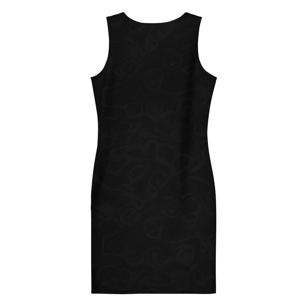 Bodycon Dress Bodycon dress AwRans Clothing all-over-print-bodycon-dress-white-back-689b94bf62833