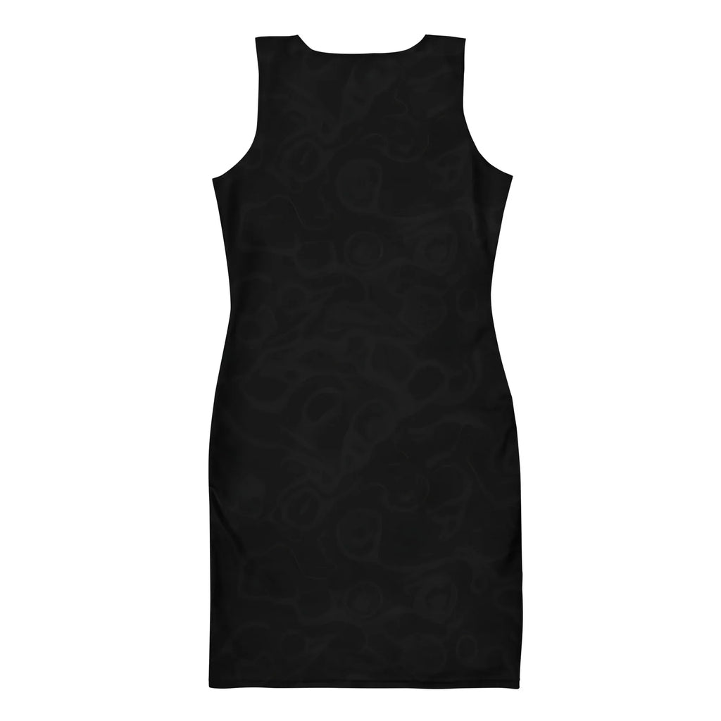 Bodycon Dress Bodycon dress AwRans Clothing all-over-print-bodycon-dress-white-back-689b94bf629be