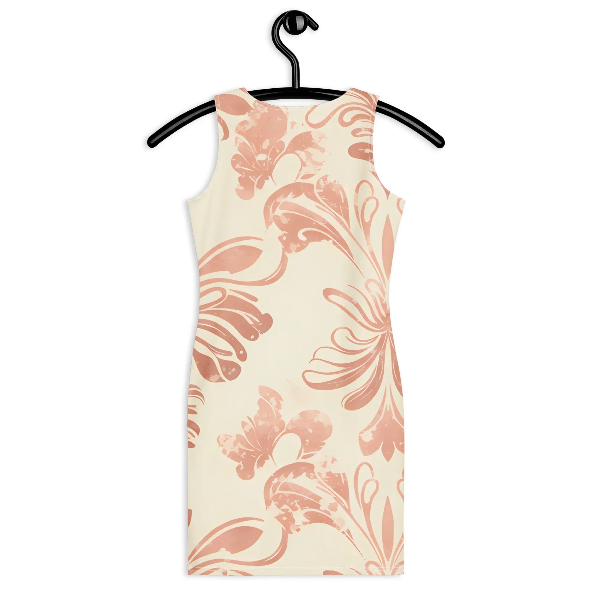 Bodycon Dress Bodycon dress AwRans Clothing all-over-print-bodycon-dress-white-back-689b952110efa
