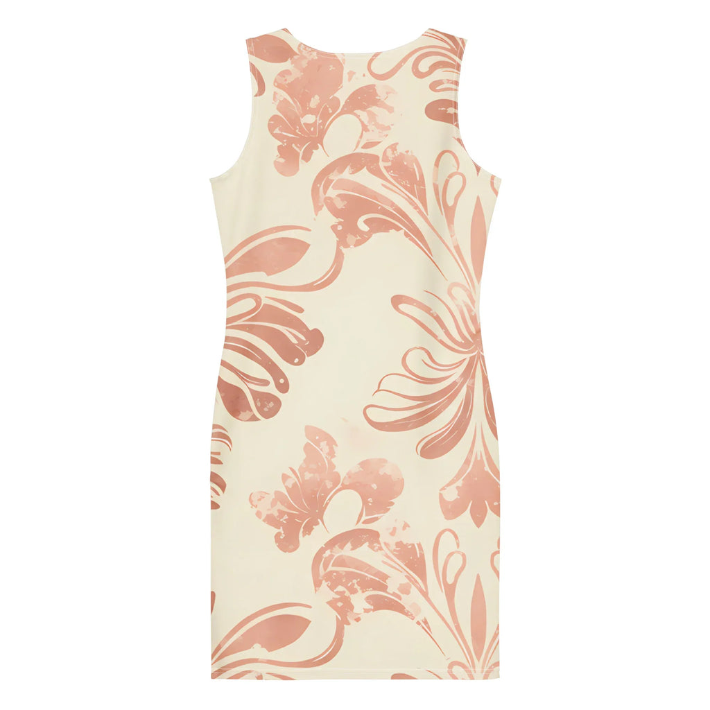 Bodycon Dress Bodycon dress AwRans Clothing all-over-print-bodycon-dress-white-back-689b952111098