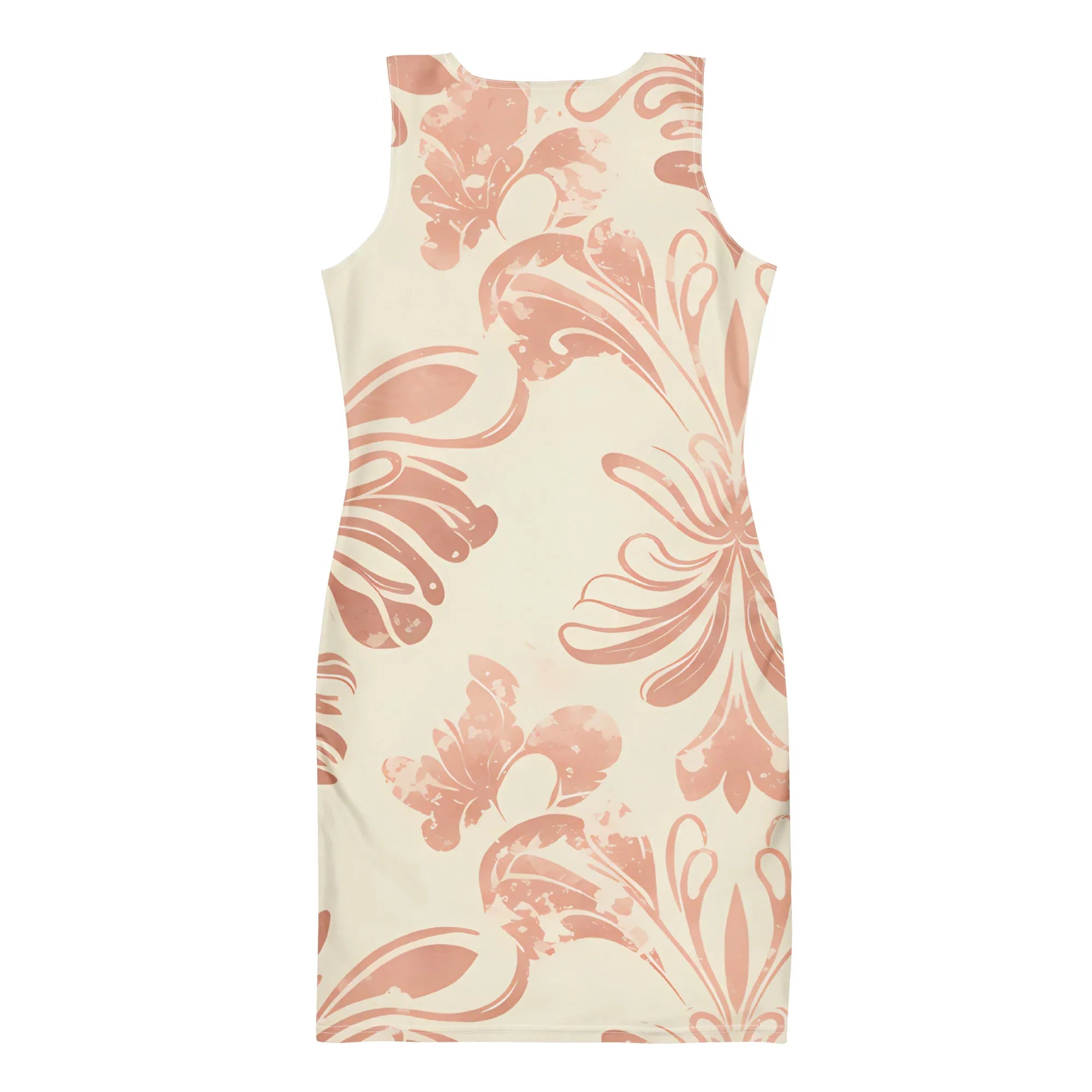Bodycon Dress Bodycon dress AwRans Clothing all-over-print-bodycon-dress-white-back-689b952111229