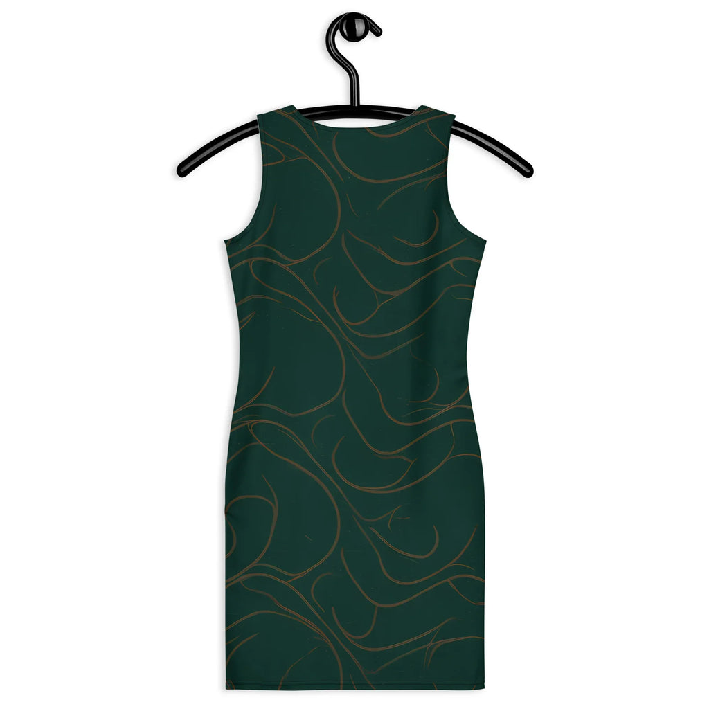 Bodycon Dress Bodycon dress AwRans Clothing all-over-print-bodycon-dress-white-back-689b955272e25
