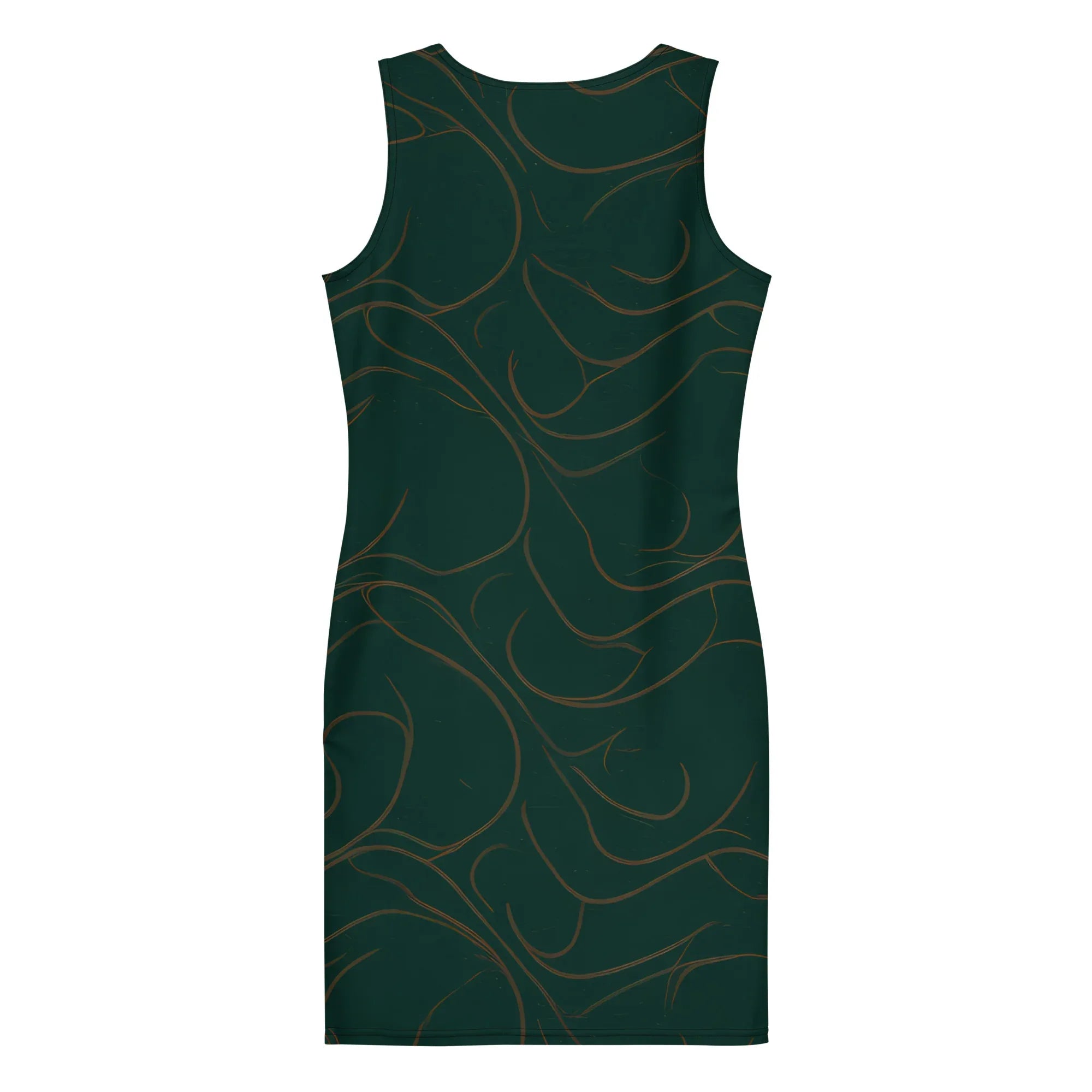 Bodycon Dress Bodycon dress AwRans Clothing all-over-print-bodycon-dress-white-back-689b955272f13