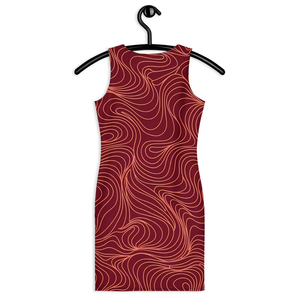 Bodycon Dress Bodycon dress AwRans Clothing all-over-print-bodycon-dress-white-back-689ba4c88ee8e