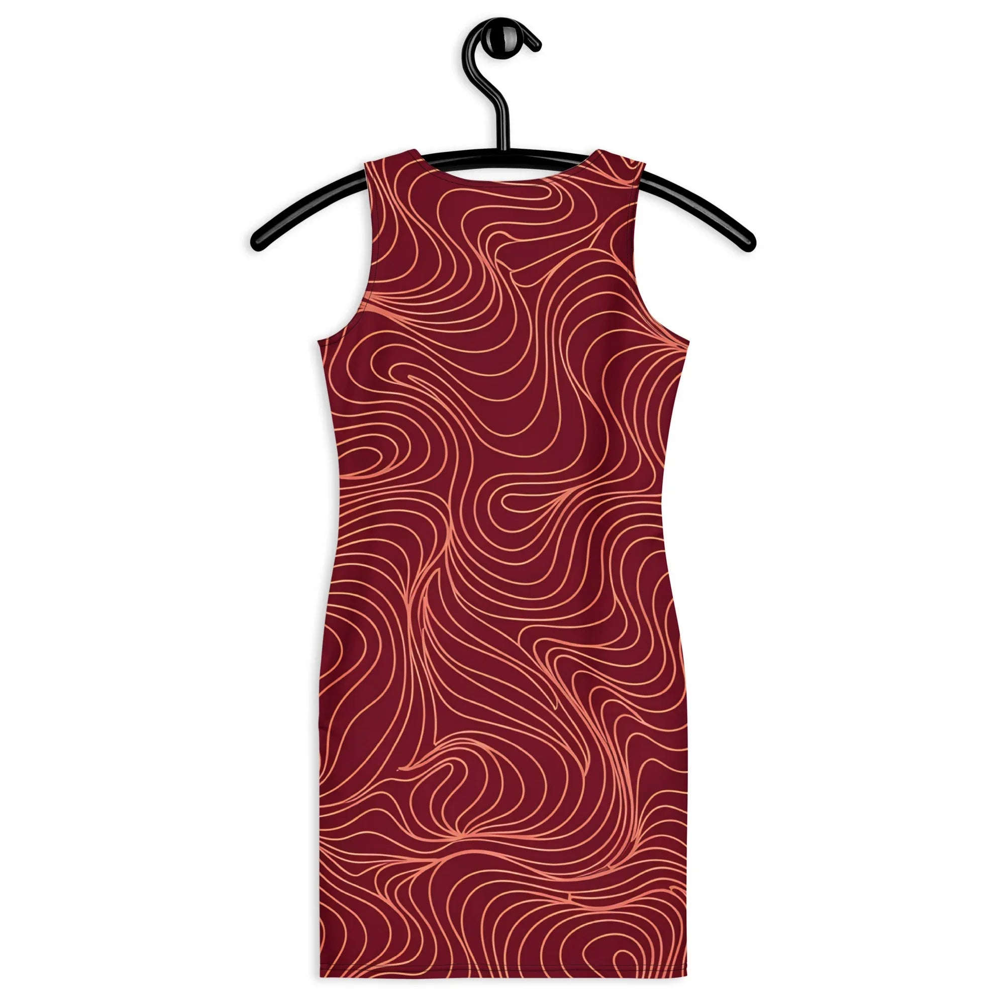 Bodycon Dress Bodycon dress AwRans Clothing all-over-print-bodycon-dress-white-back-689ba4c88ee8e