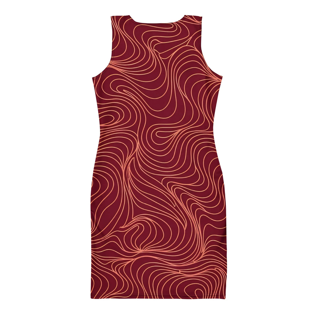 Bodycon Dress Bodycon dress AwRans Clothing all-over-print-bodycon-dress-white-back-689ba4c88f168