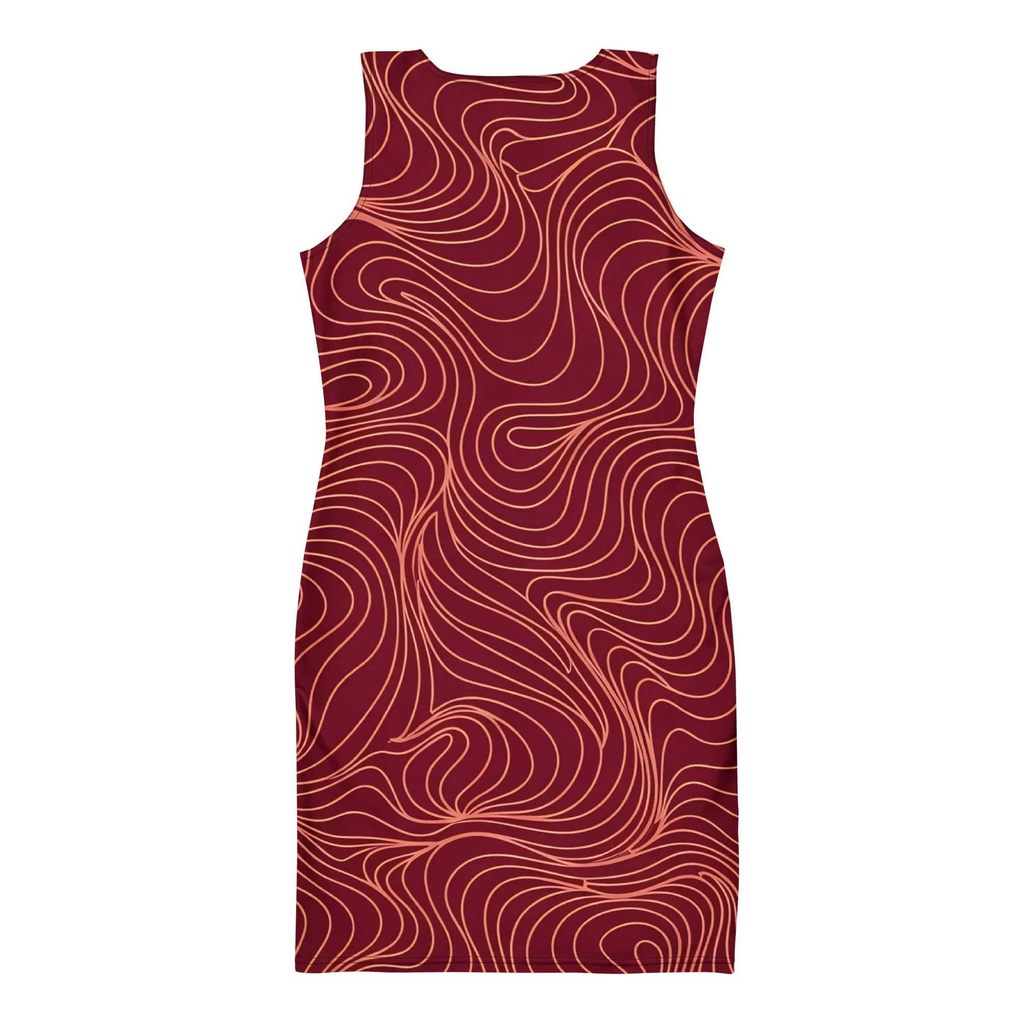 Bodycon Dress Bodycon dress AwRans Clothing all-over-print-bodycon-dress-white-back-689ba4c88f168